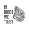 Car Decal/Bumper Sticker “In Boost We Trust Edition” by Revolution Society - Revolution Society