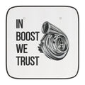 Car Sun Shade — "In Boost We Trust" Turbocharger Windshield Protector - Revolution Society