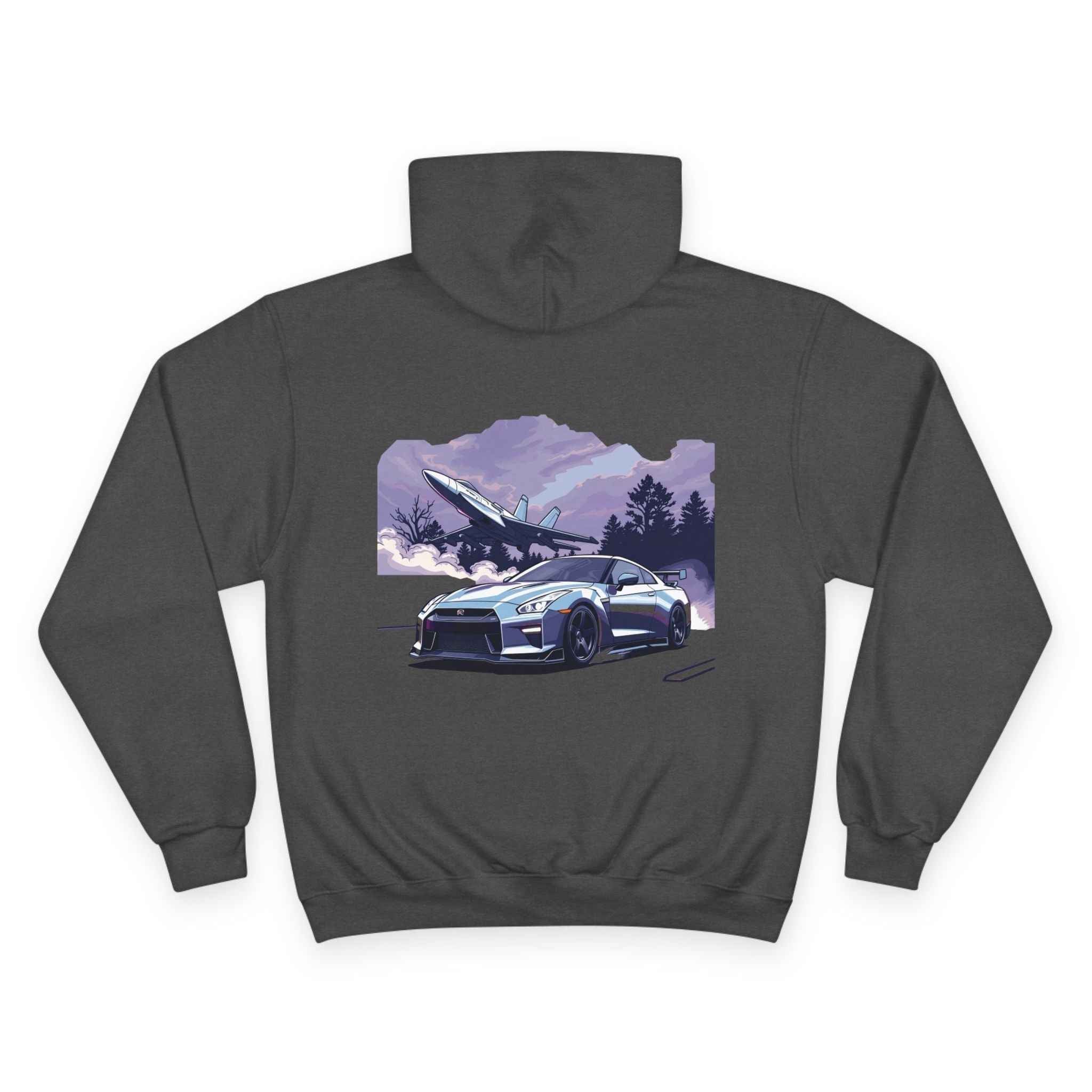 Champion Unisex Hoodie “Turbo Flight Edition” by Revolution Society