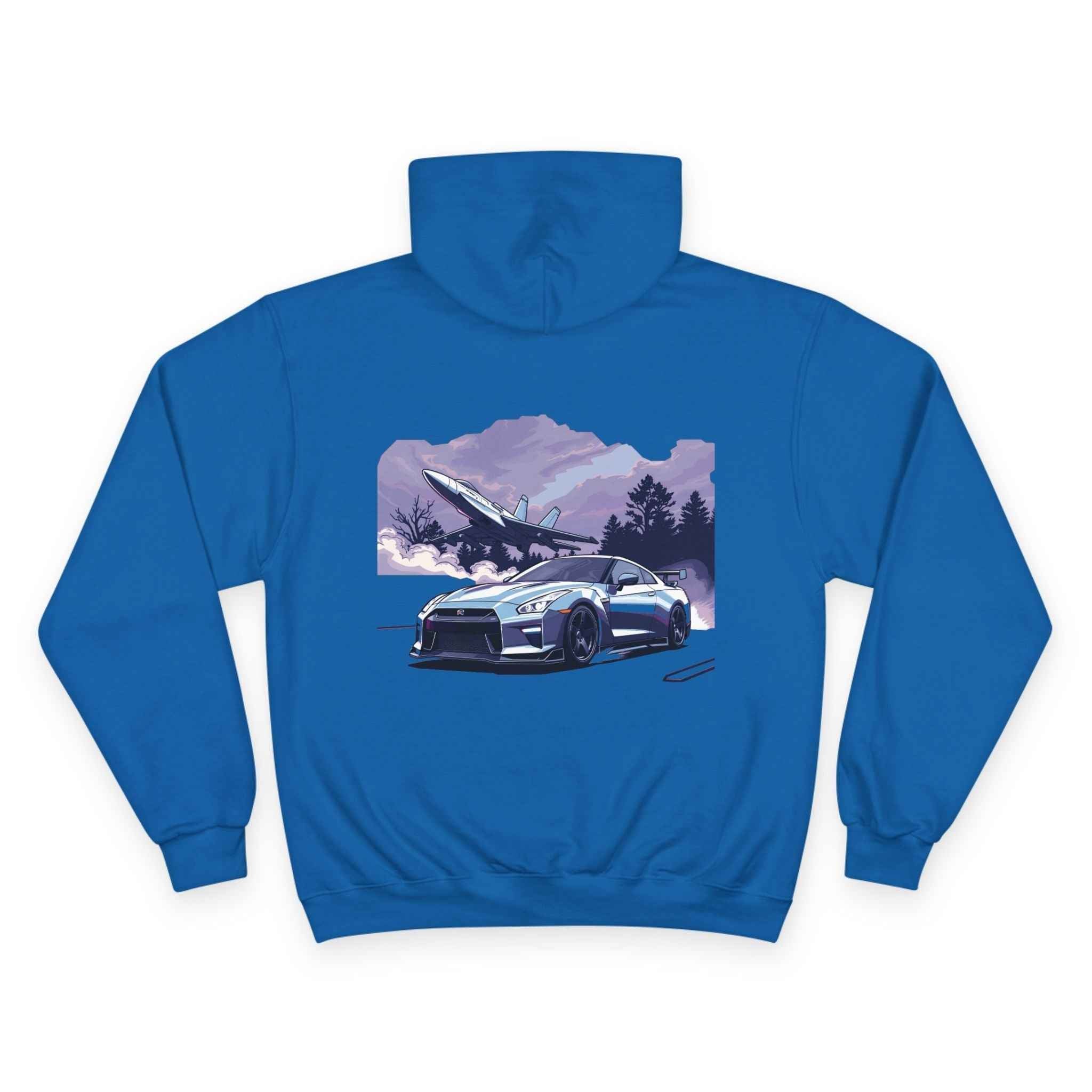 Champion Unisex Hoodie “Turbo Flight Edition” by Revolution Society