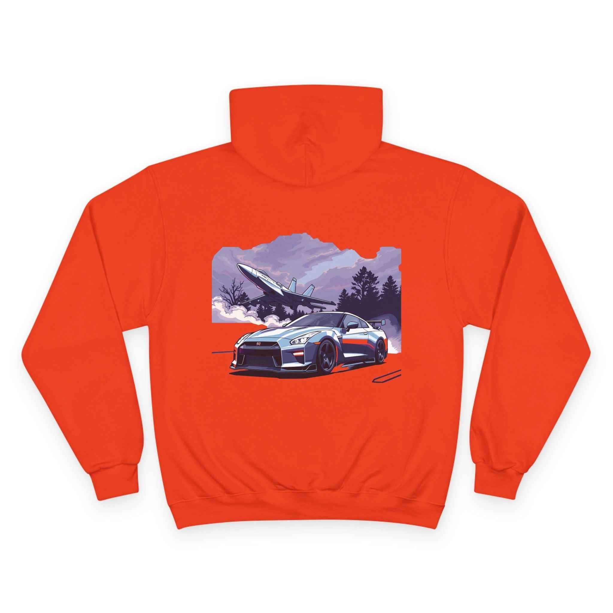 Champion Unisex Hoodie “Turbo Flight Edition” by Revolution Society