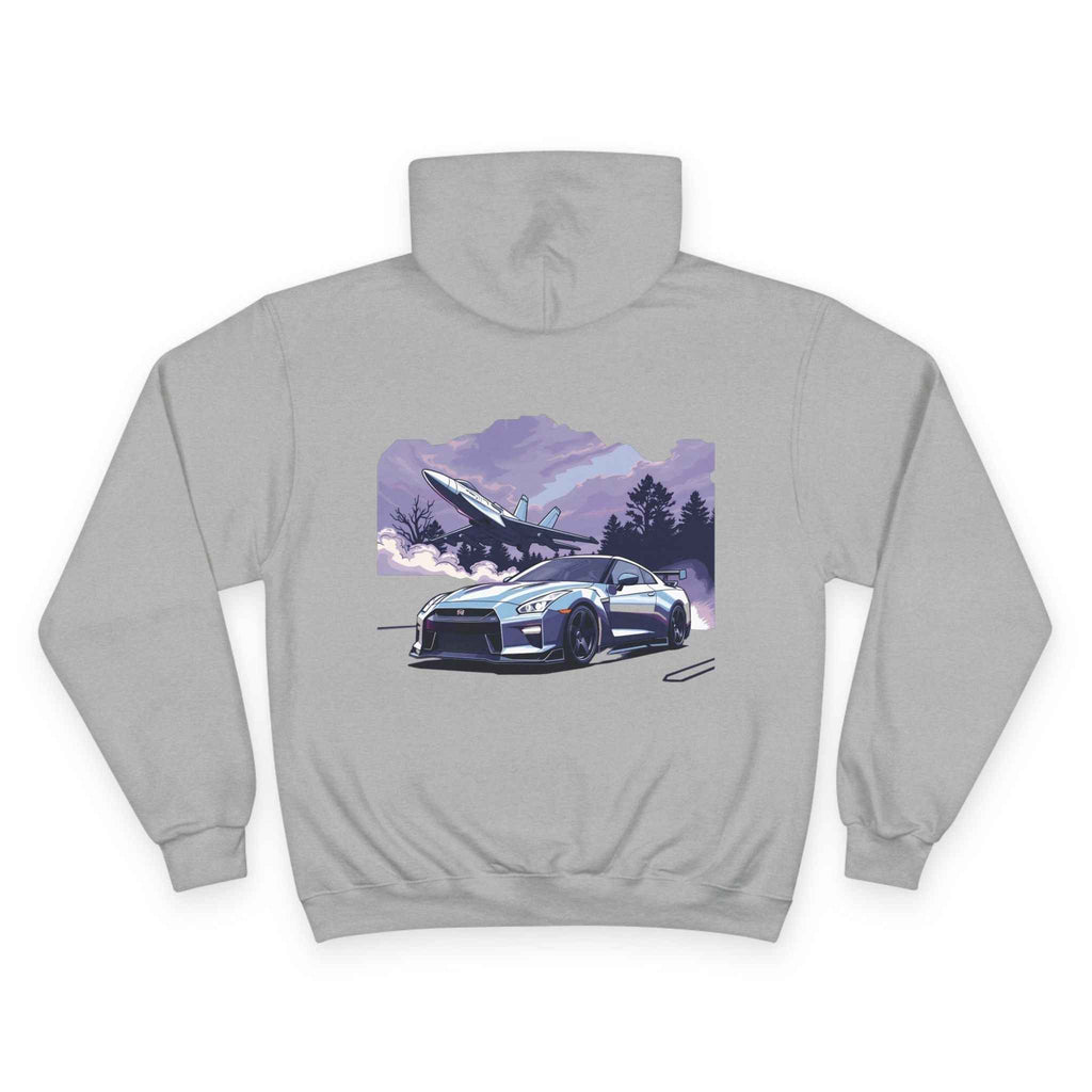 Champion Unisex Hoodie “Turbo Flight Edition” by Revolution Society