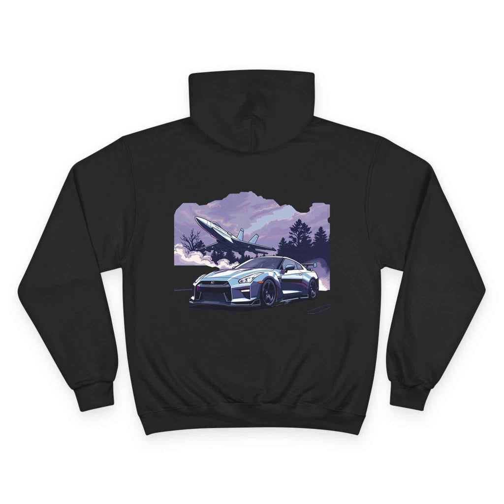 Champion Unisex Hoodie “Turbo Flight Edition” by Revolution Society