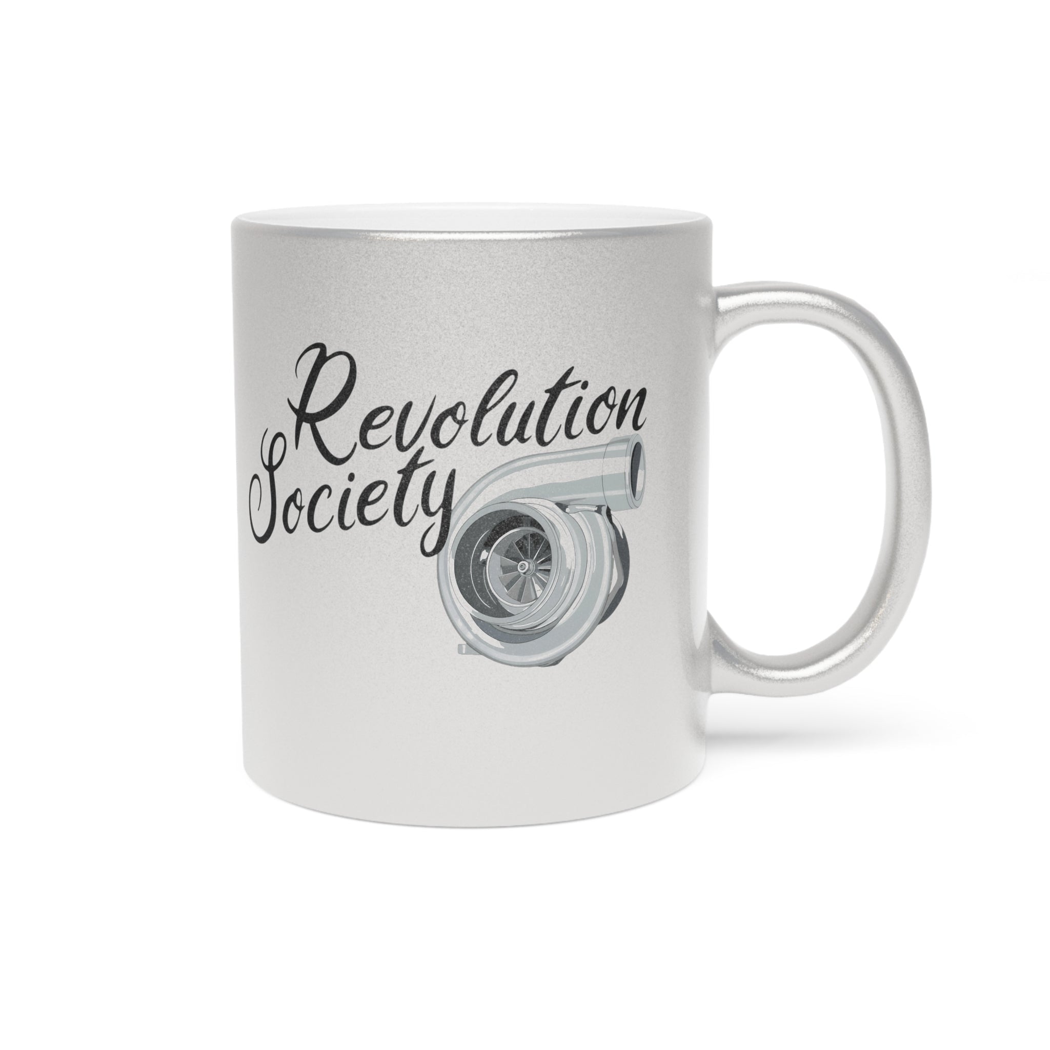 Coffee Cop 11oz Metallic Platinum or Gold “Speed Without Boundaries Edition” by Revolution Society - Revolution Society