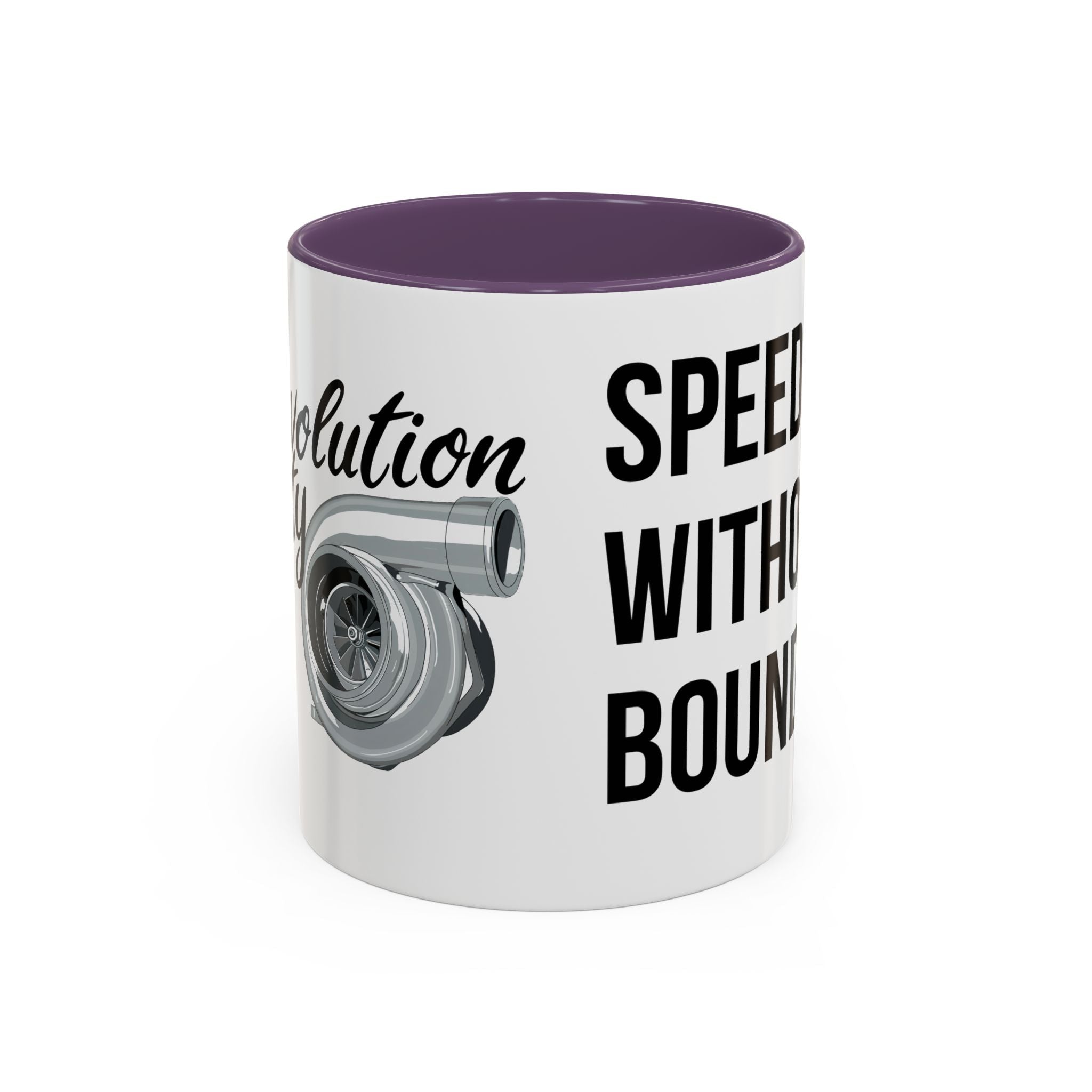 Coffee Mug Color Accent 11oz | 15oz “Speed Without Boundaries” - Revolution Society