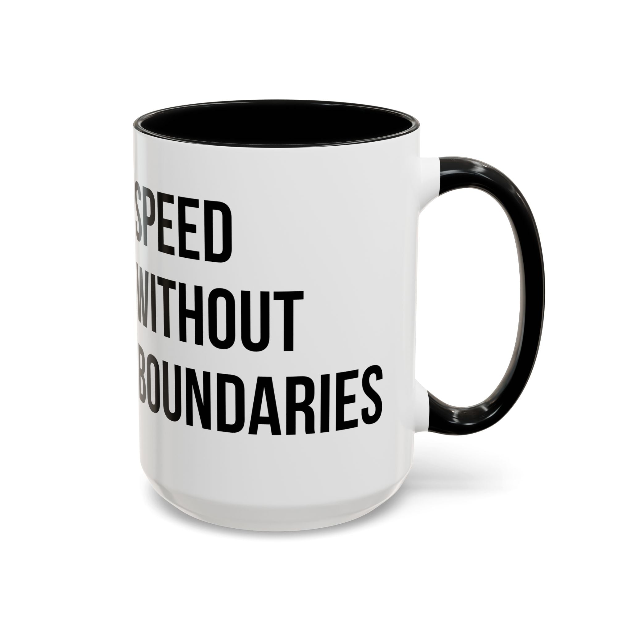 Coffee Mug Color Accent 11oz | 15oz “Speed Without Boundaries” - Revolution Society