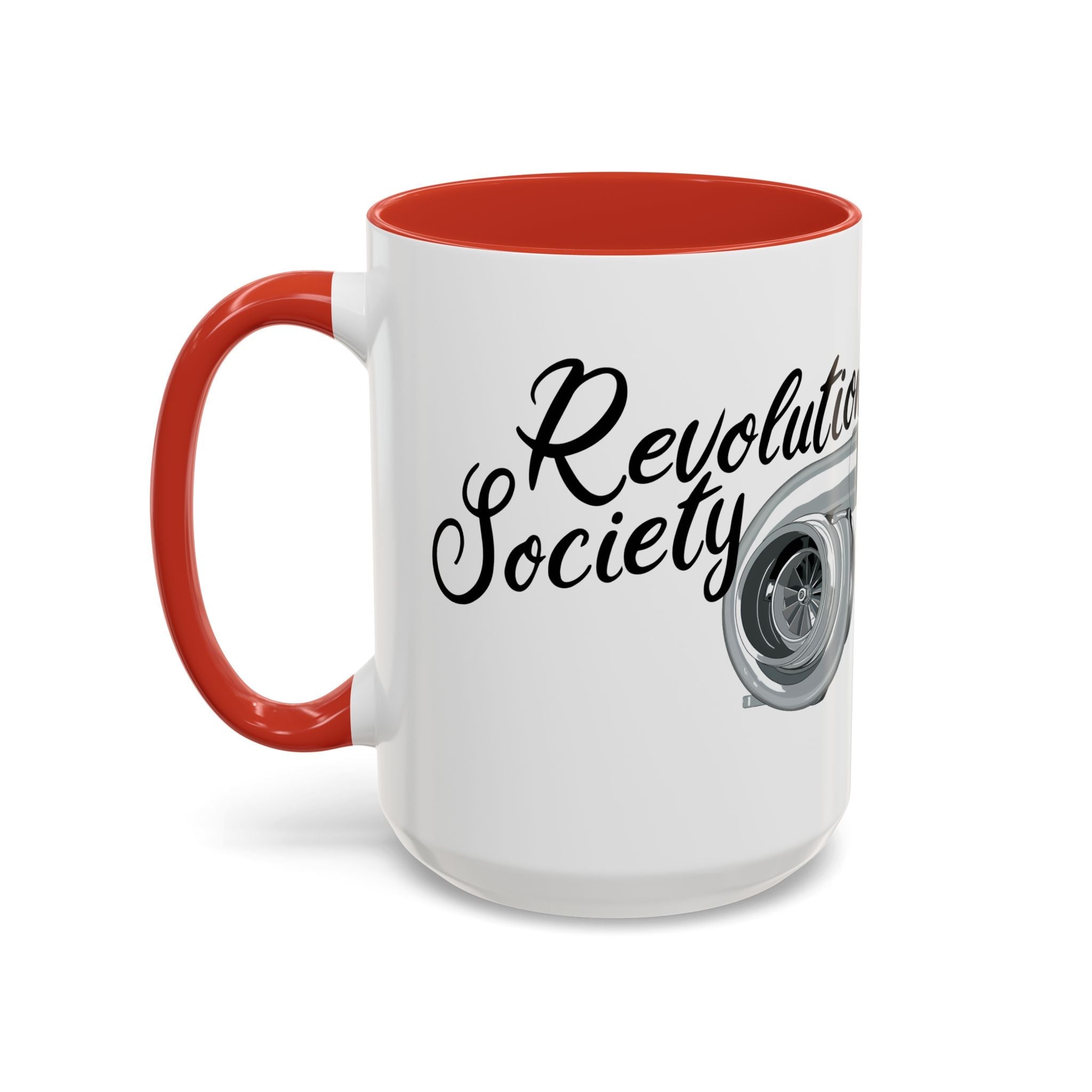 Coffee Mug Color Accent 11oz | 15oz “Speed Without Boundaries” - Revolution Society