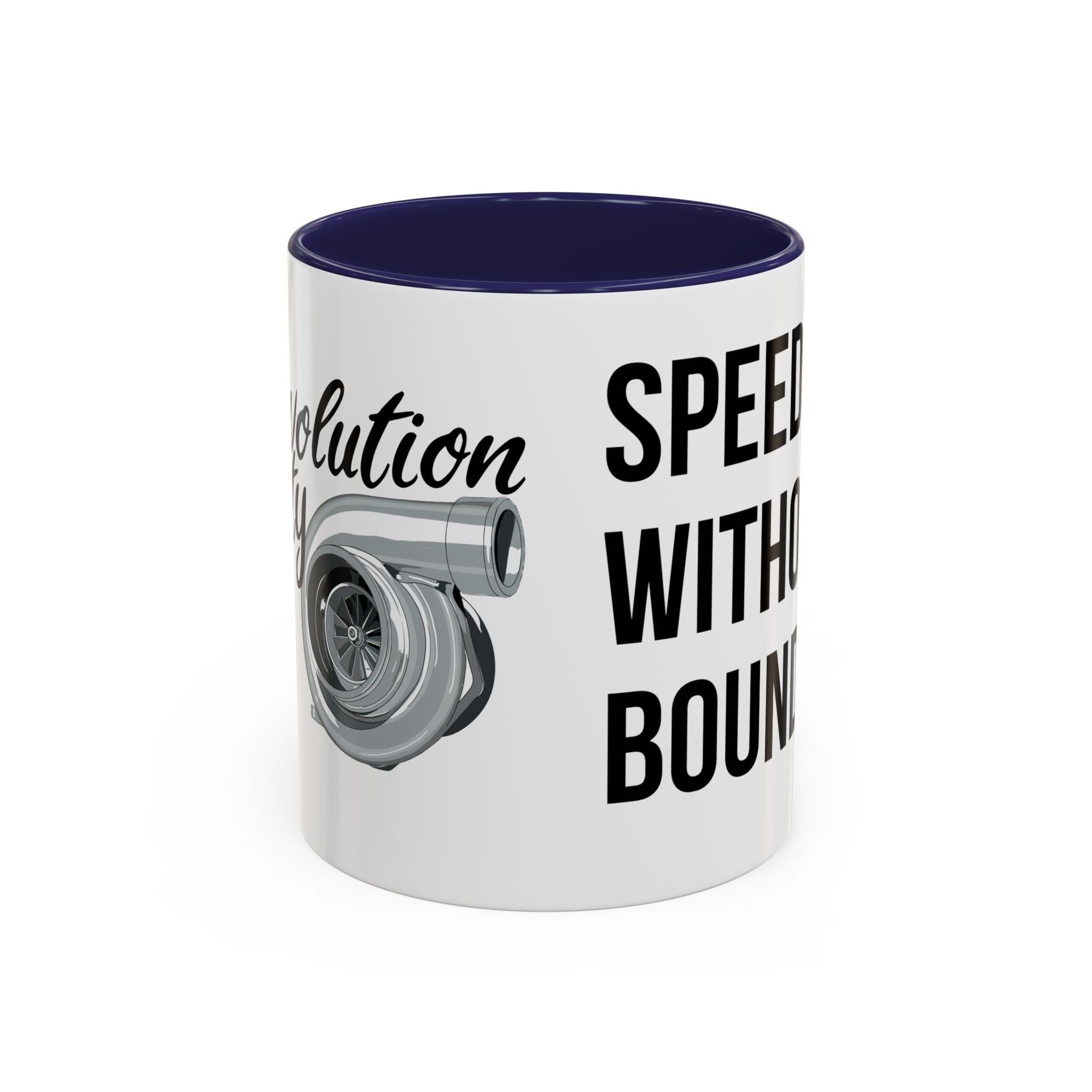 Coffee Mug Color Accent 11oz | 15oz “Speed Without Boundaries” - Revolution Society