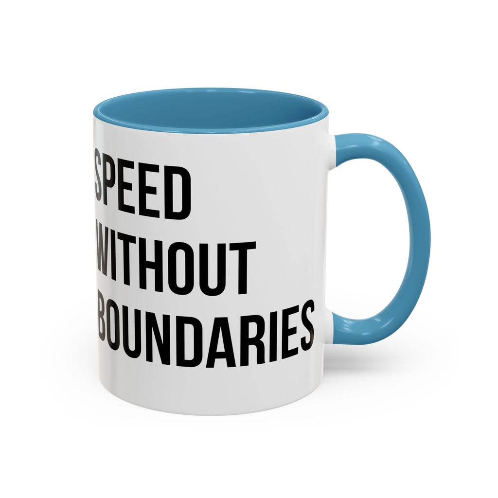 Coffee Mug Color Accent 11oz | 15oz “Speed Without Boundaries” - Revolution Society