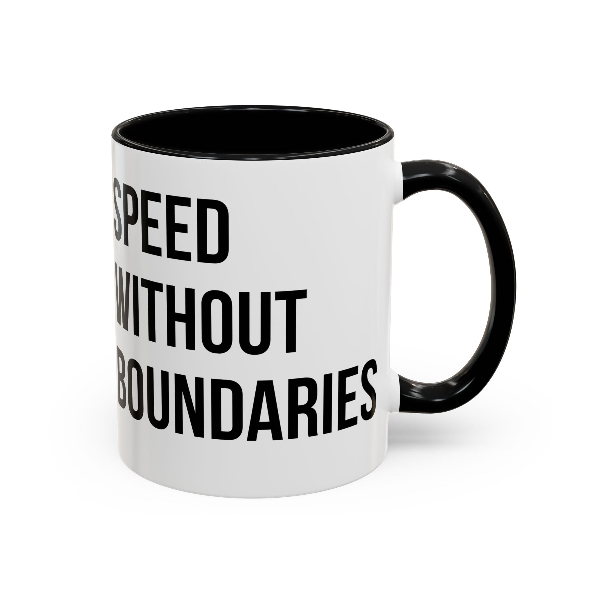 Coffee Mug Color Accent 11oz | 15oz “Speed Without Boundaries” - Revolution Society