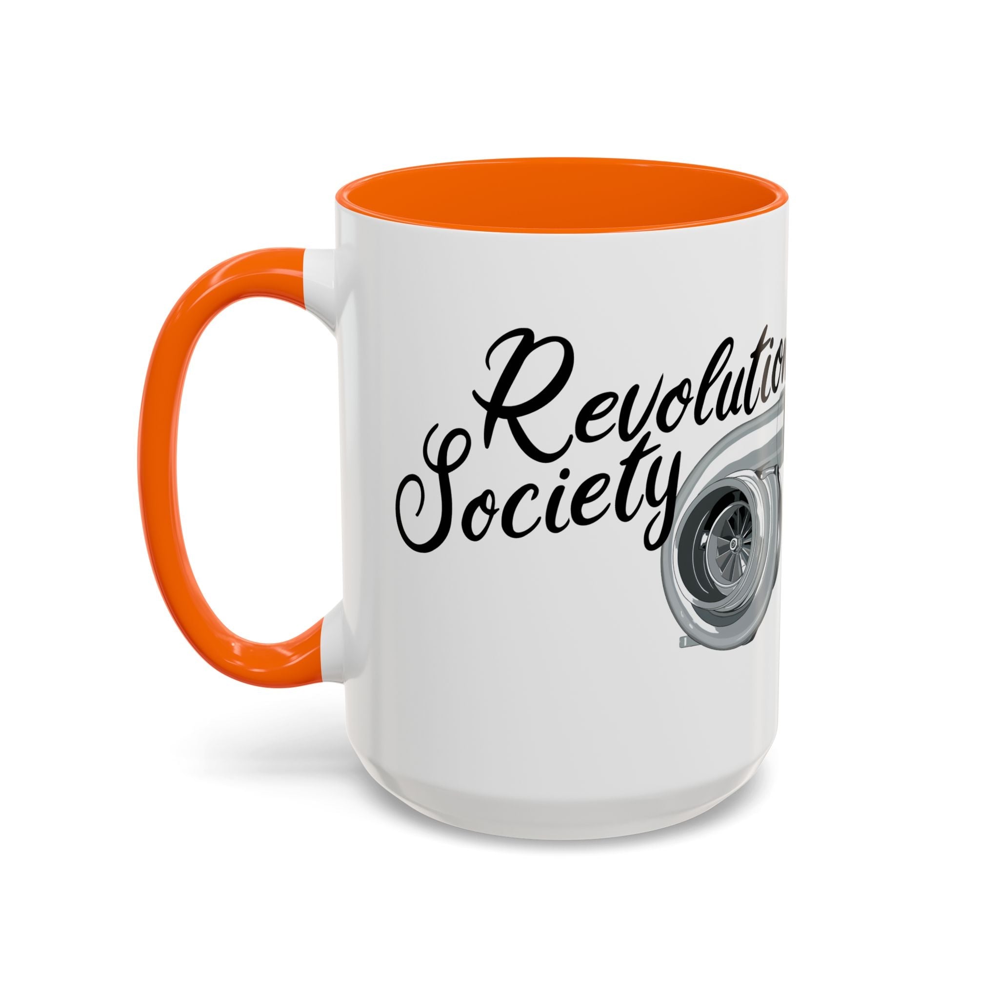 Coffee Mug Color Accent 11oz | 15oz “Speed Without Boundaries” - Revolution Society