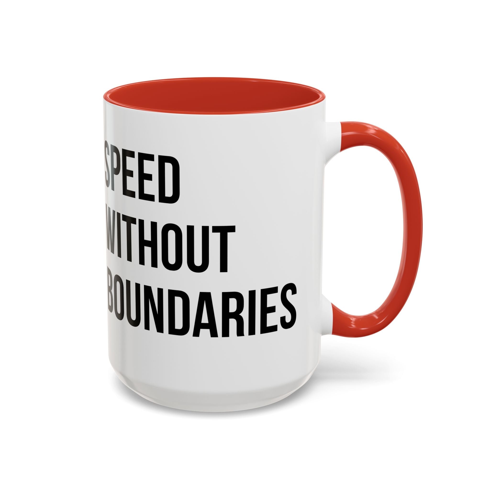 Coffee Mug Color Accent 11oz | 15oz “Speed Without Boundaries” - Revolution Society