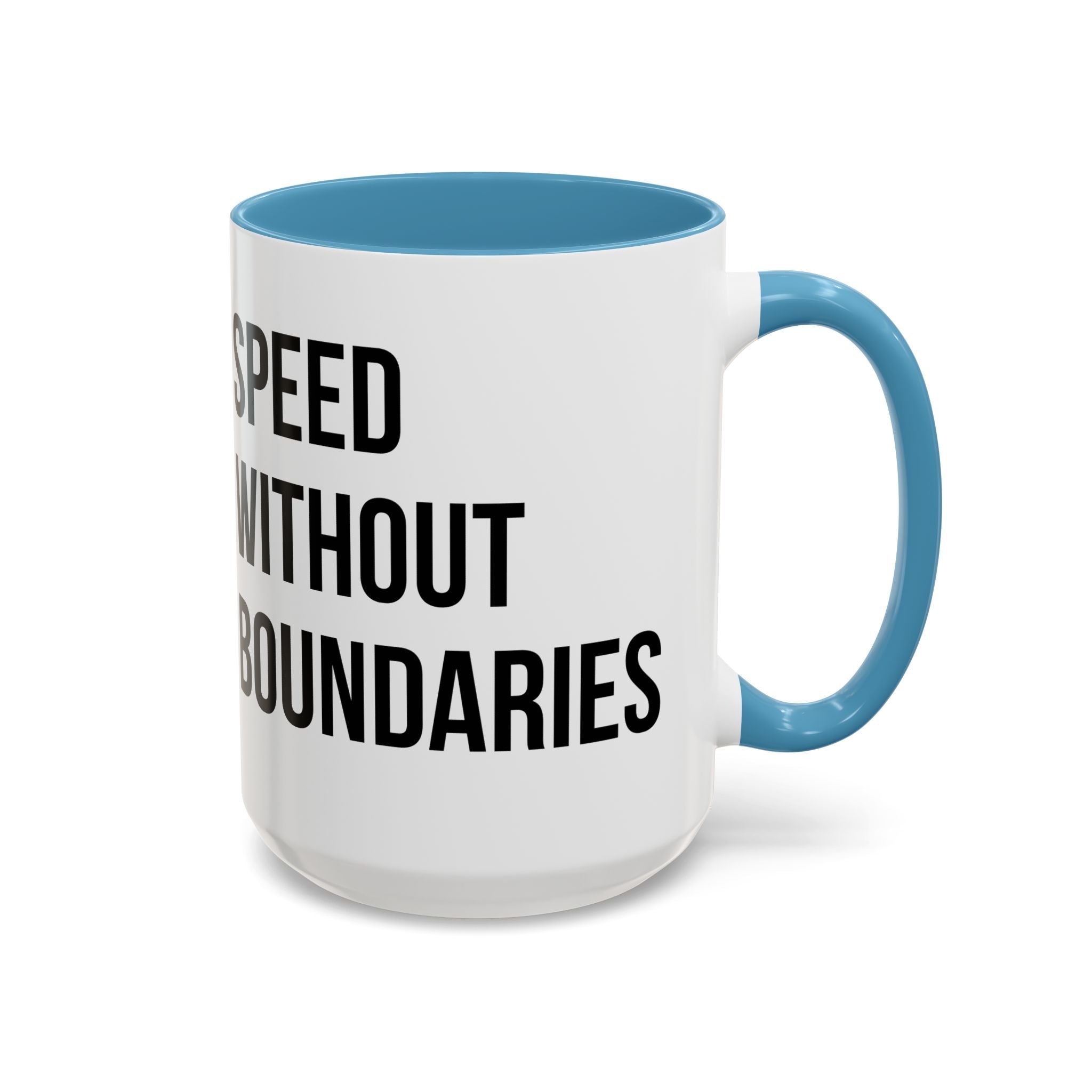 Coffee Mug Color Accent 11oz | 15oz “Speed Without Boundaries” - Revolution Society