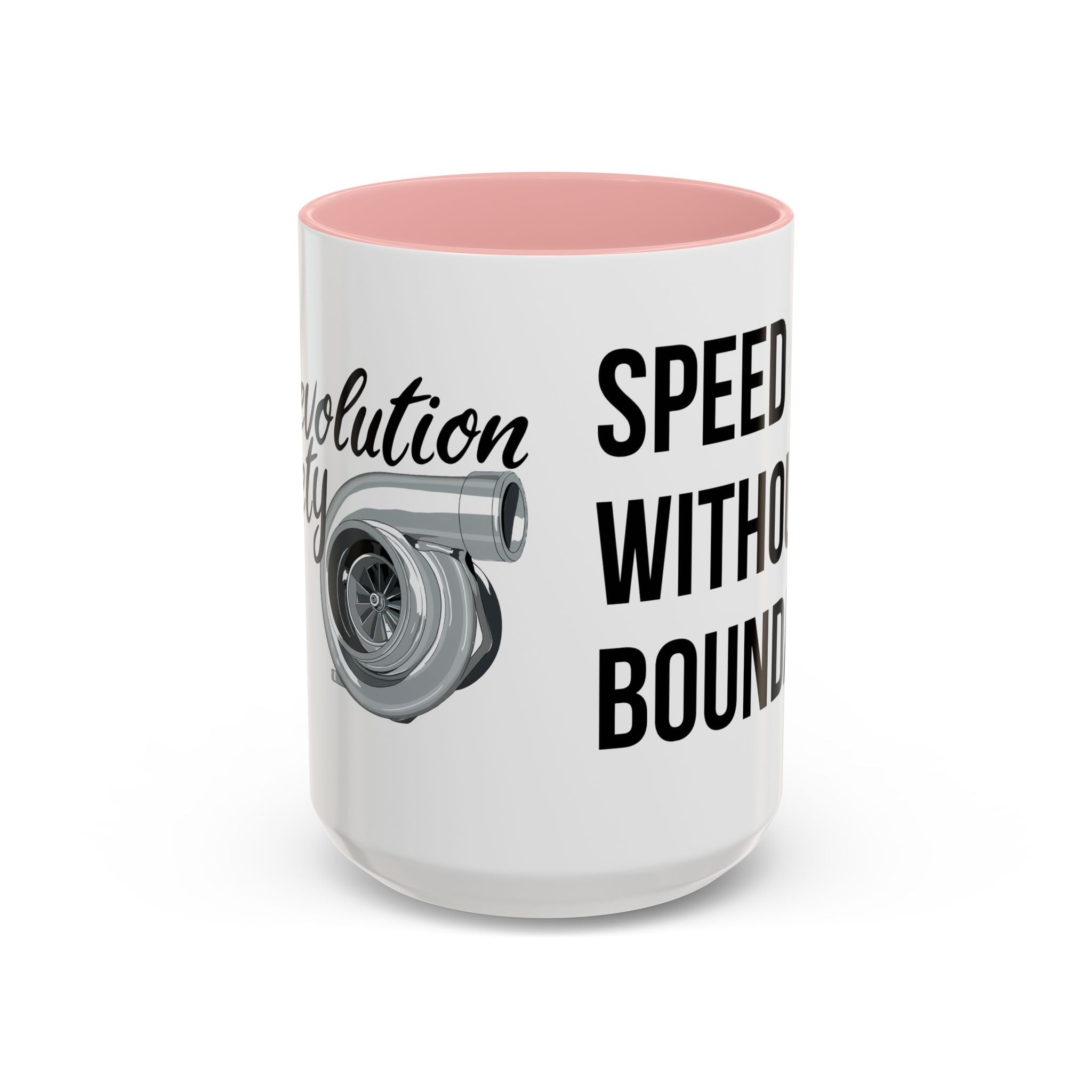 Coffee Mug Color Accent 11oz | 15oz “Speed Without Boundaries” - Revolution Society