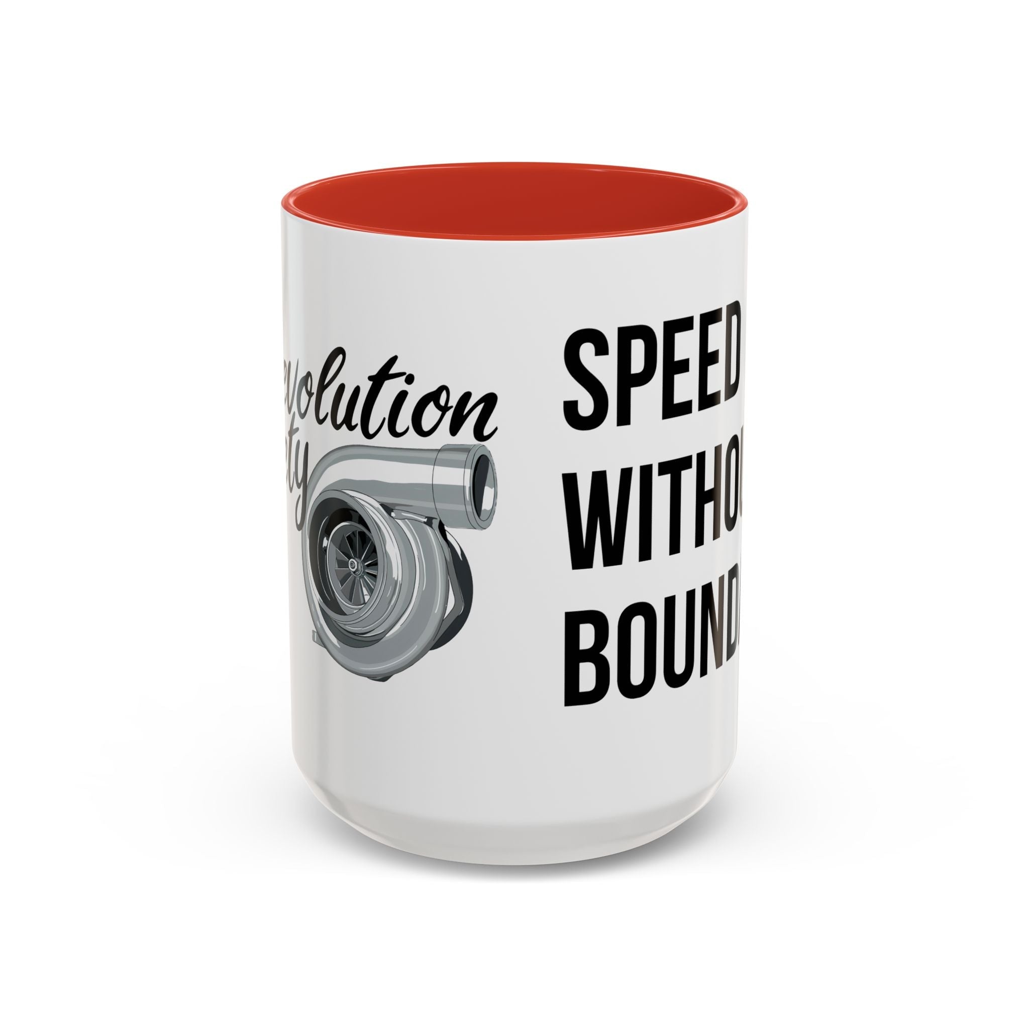 Coffee Mug Color Accent 11oz | 15oz “Speed Without Boundaries” - Revolution Society