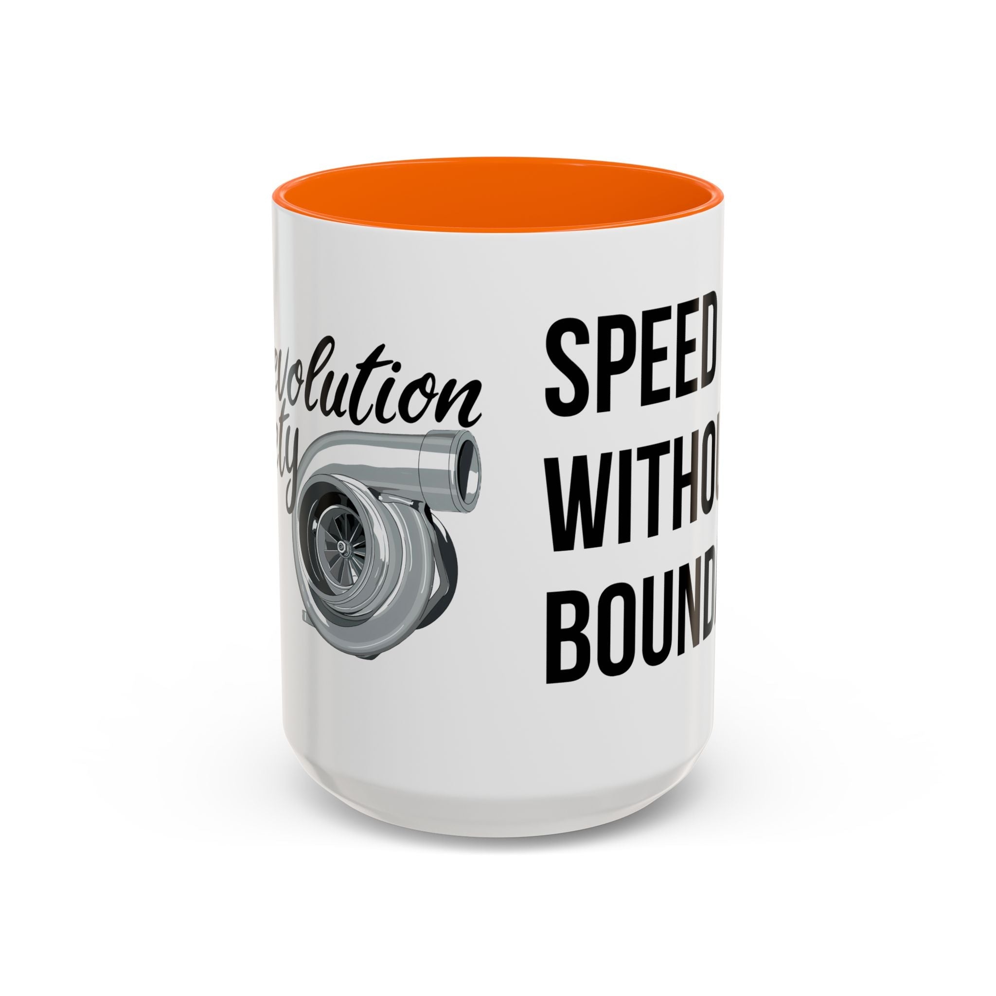 Coffee Mug Color Accent 11oz | 15oz “Speed Without Boundaries” - Revolution Society