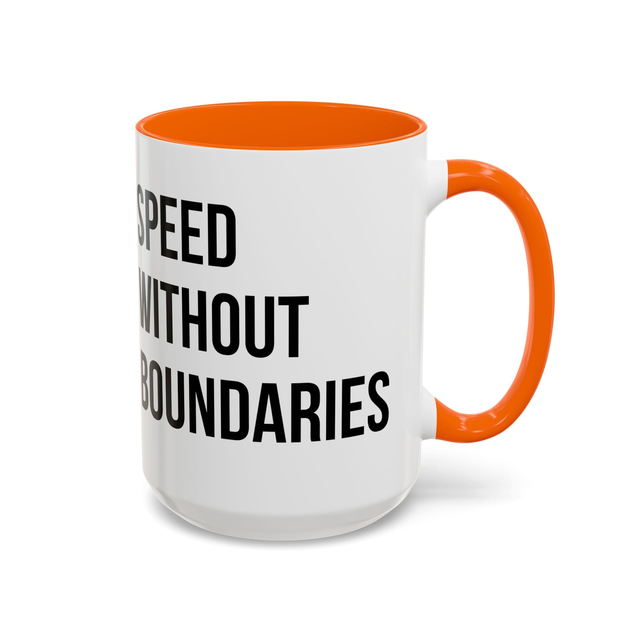 Coffee Mug Color Accent 11oz | 15oz “Speed Without Boundaries” - Revolution Society