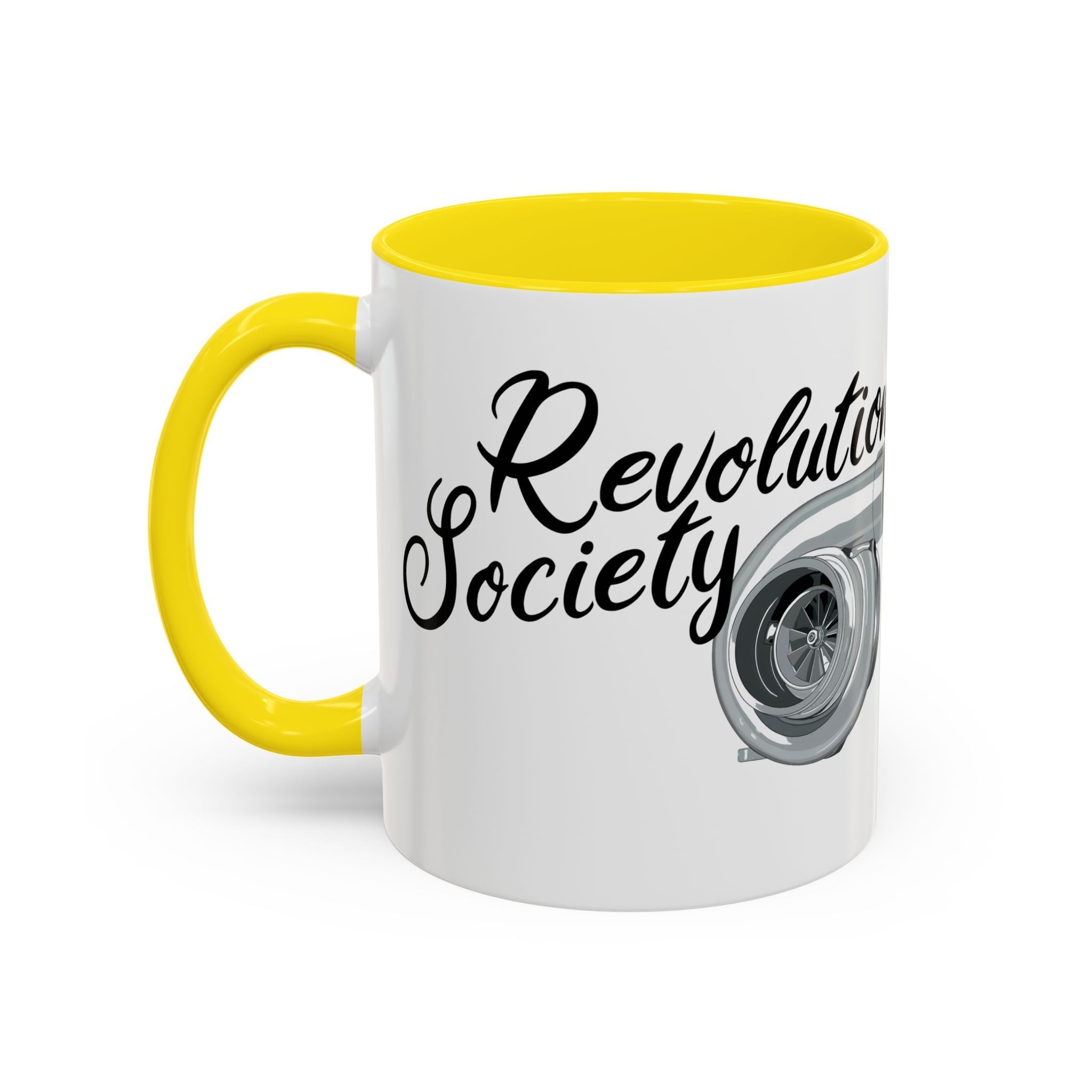 Coffee Mug Color Accent 11oz | 15oz “Speed Without Boundaries” - Revolution Society