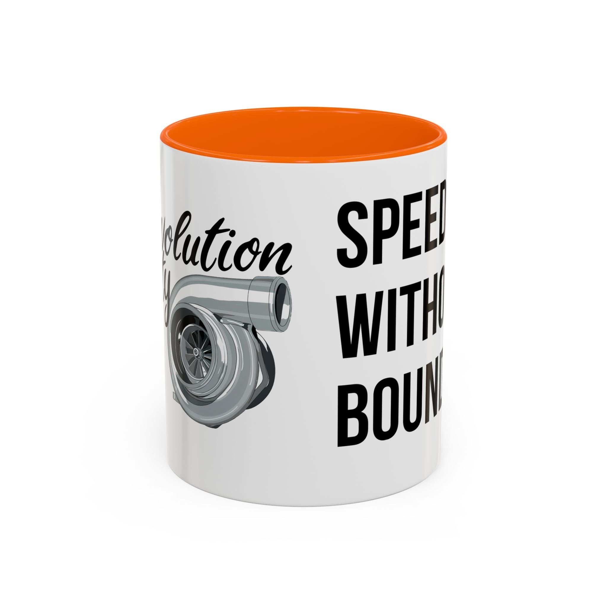 Coffee Mug Color Accent 11oz | 15oz “Speed Without Boundaries” - Revolution Society