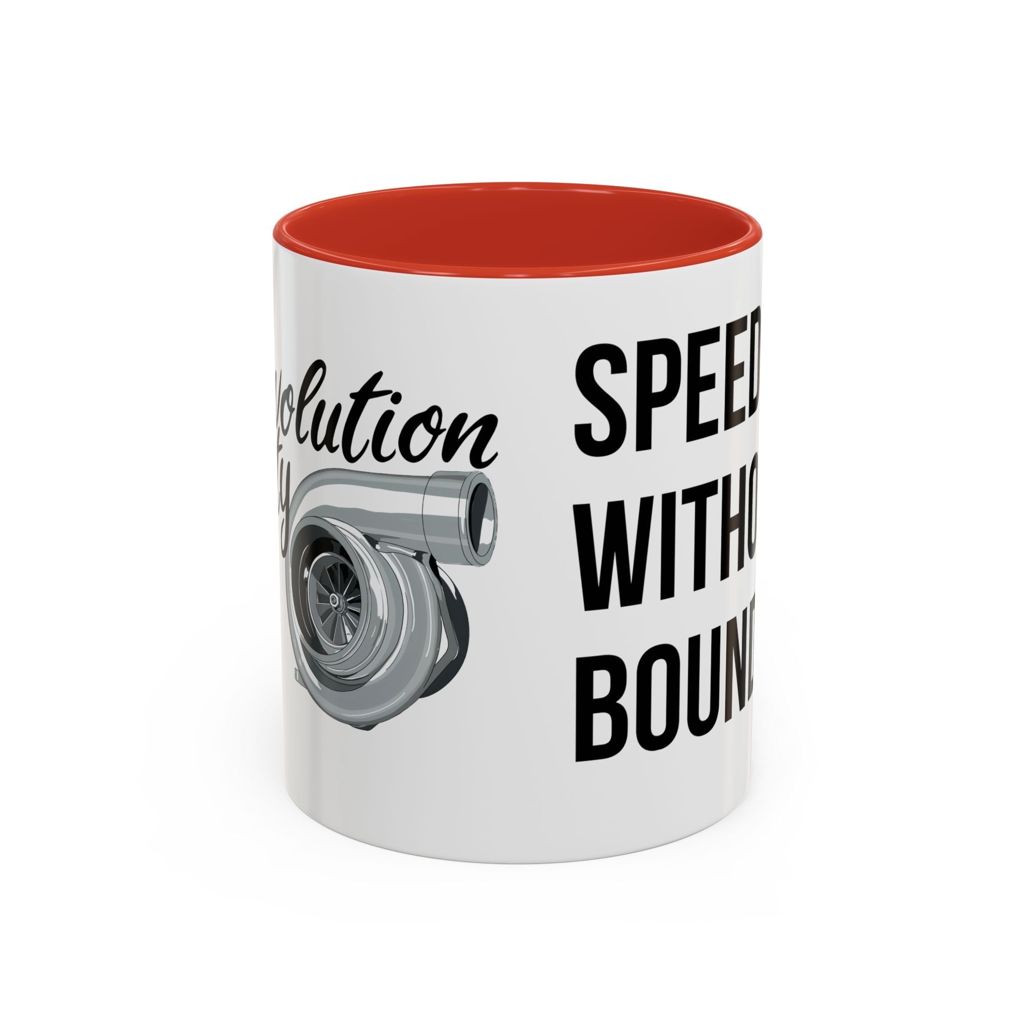 Coffee Mug Color Accent 11oz | 15oz “Speed Without Boundaries” - Revolution Society