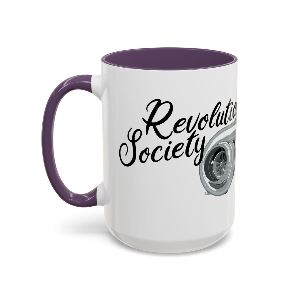 Coffee Mug Color Accent 11oz | 15oz “Speed Without Boundaries” - Revolution Society