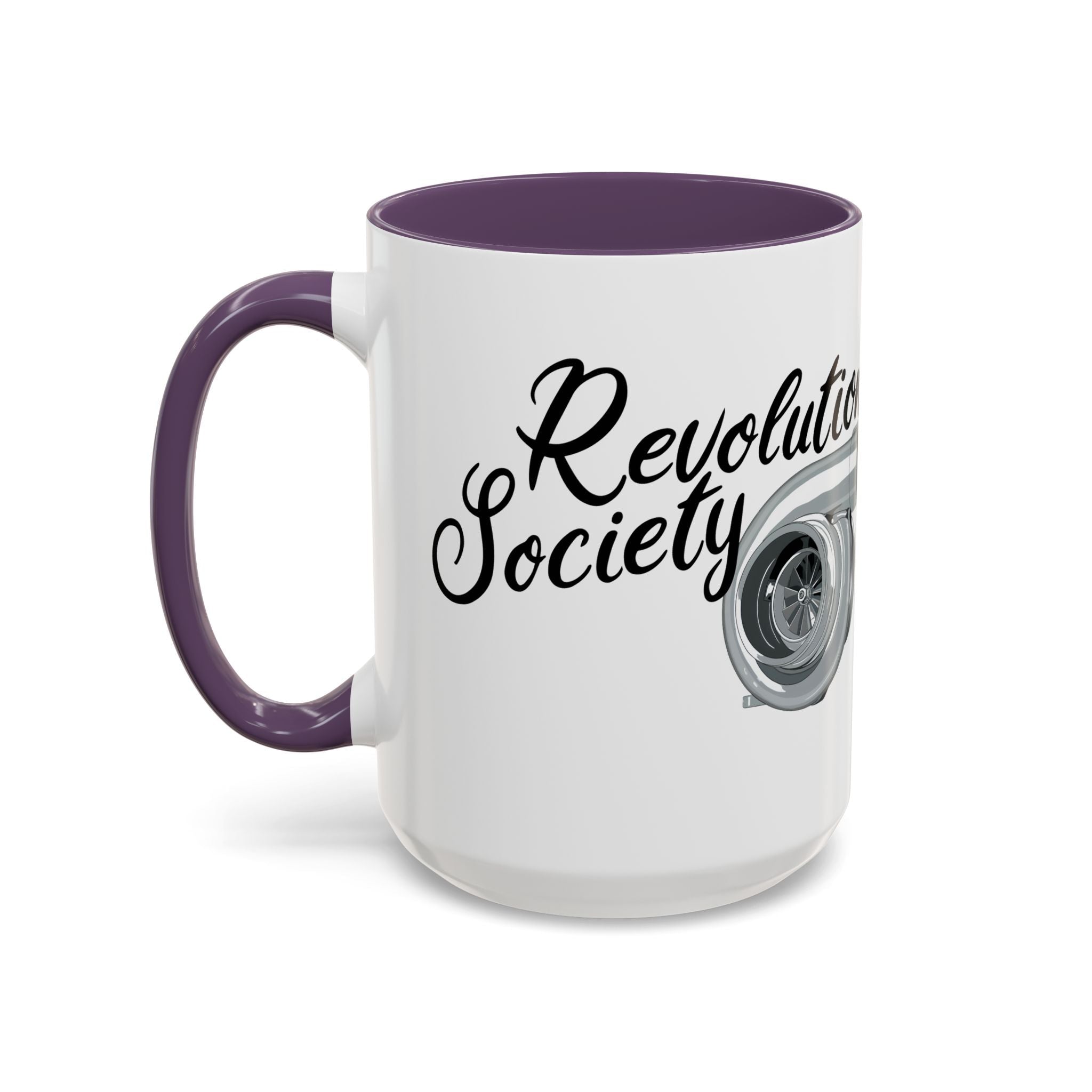 Coffee Mug Color Accent 11oz | 15oz “Speed Without Boundaries” - Revolution Society