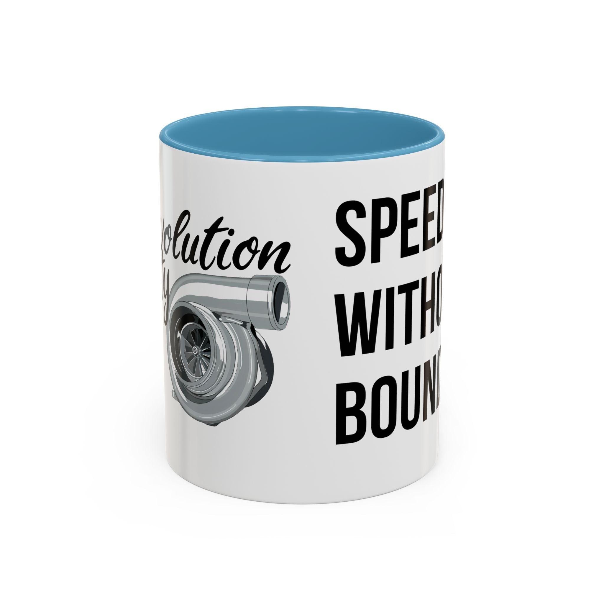 Coffee Mug Color Accent 11oz | 15oz “Speed Without Boundaries” - Revolution Society