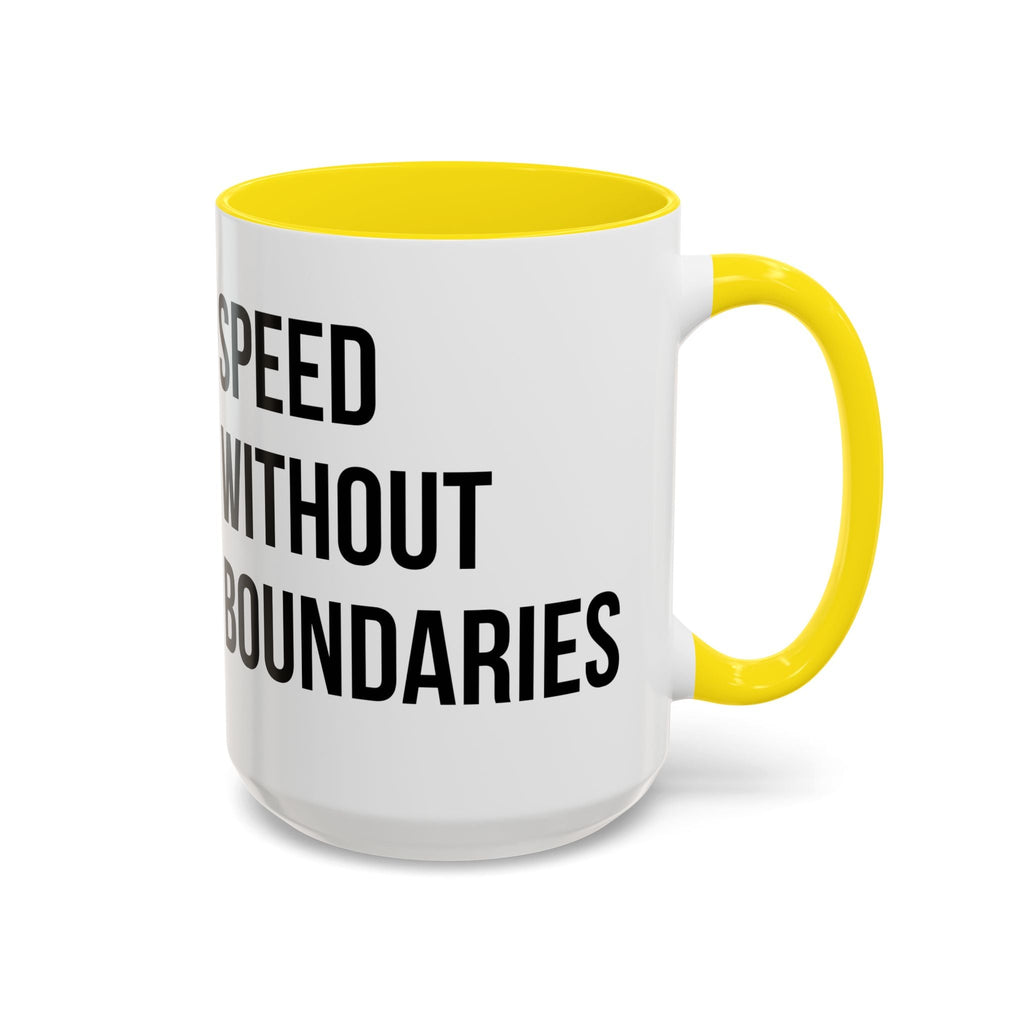 Coffee Mug Color Accent 11oz | 15oz “Speed Without Boundaries” - Revolution Society