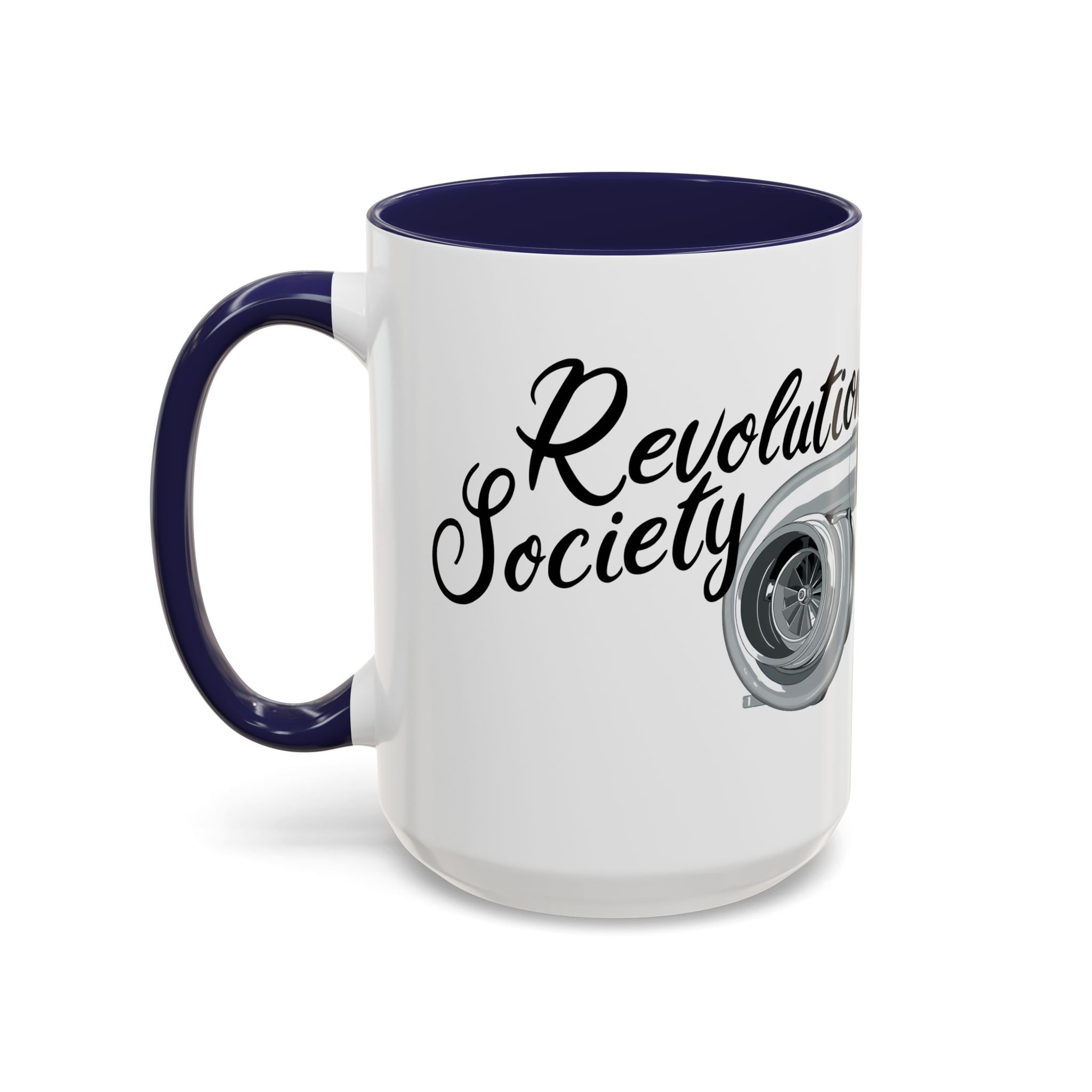Coffee Mug Color Accent 11oz | 15oz “Speed Without Boundaries” - Revolution Society