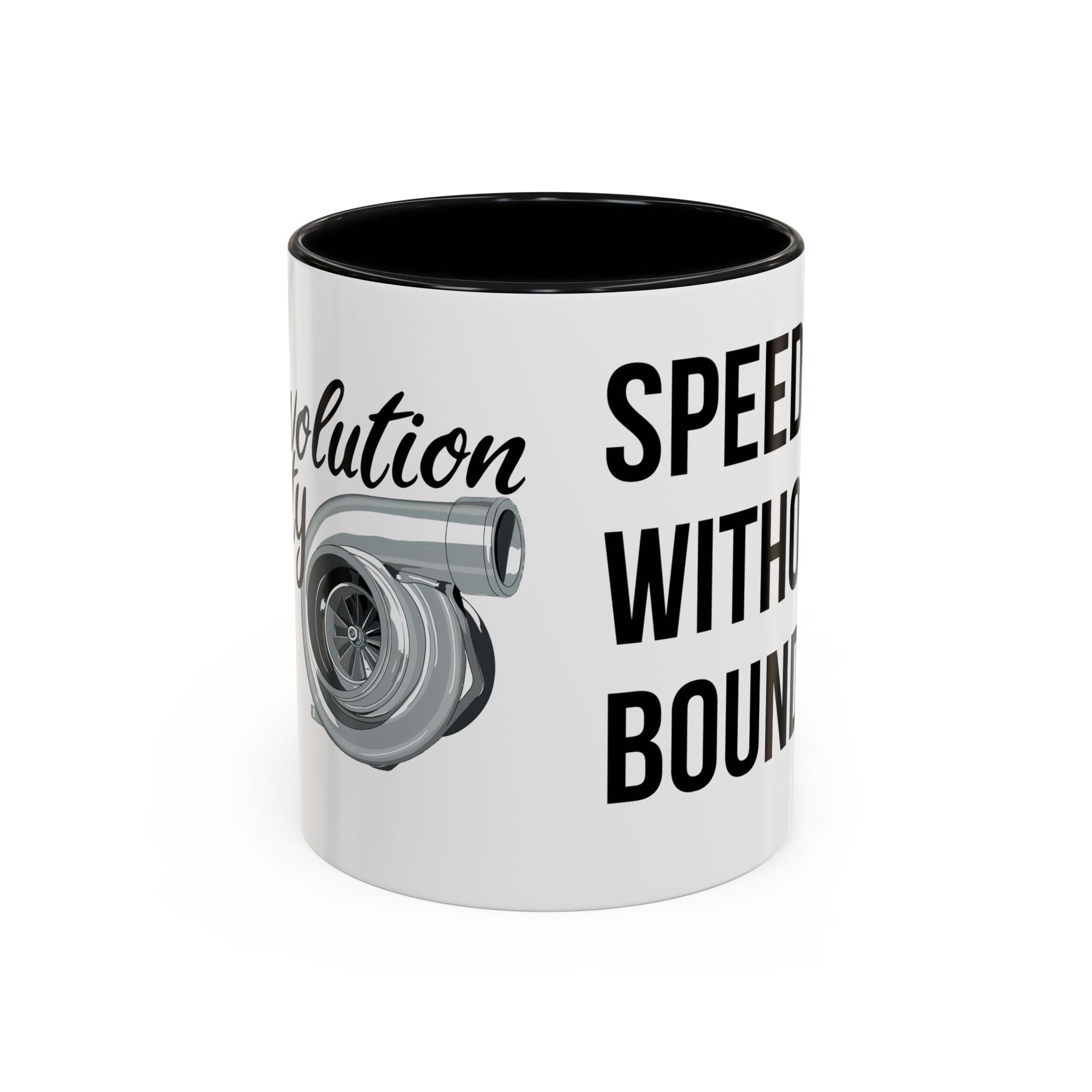 Coffee Mug Color Accent 11oz | 15oz “Speed Without Boundaries” - Revolution Society