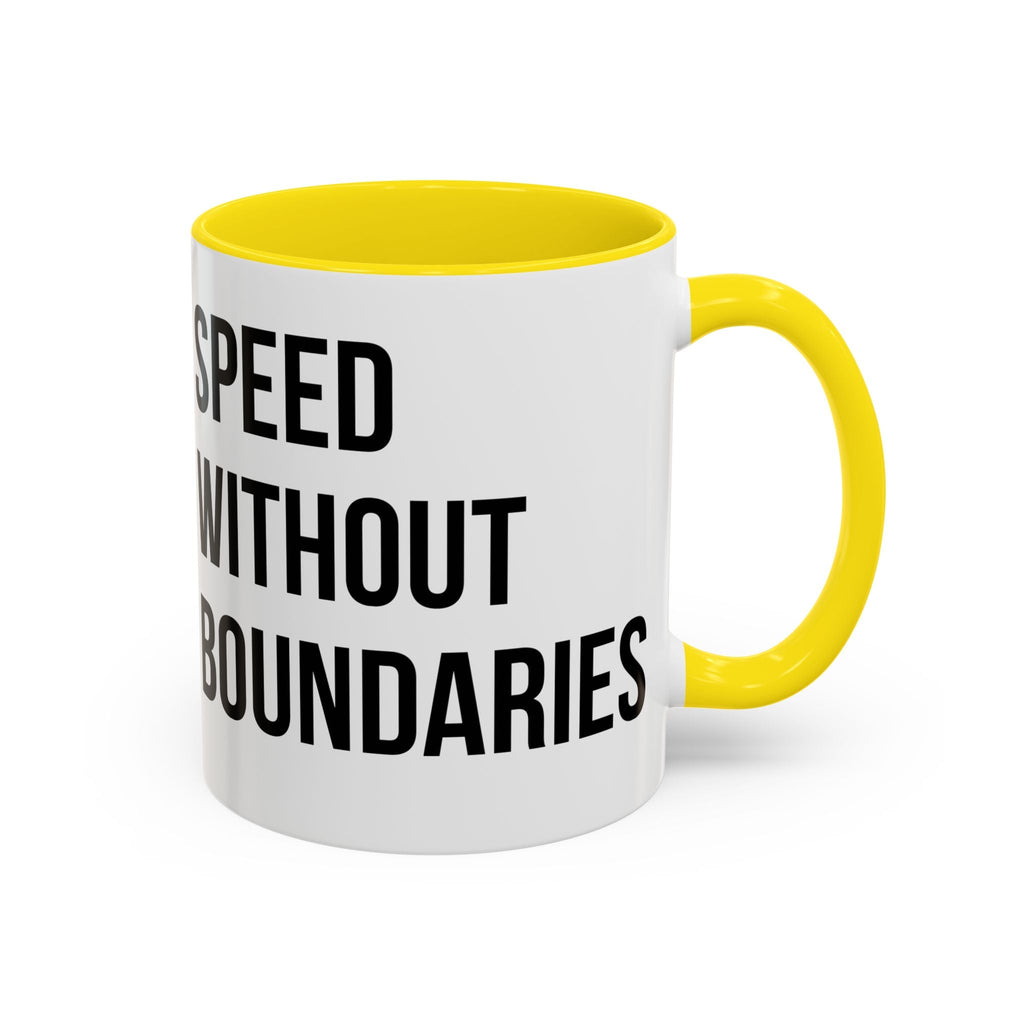 Coffee Mug Color Accent 11oz | 15oz “Speed Without Boundaries” - Revolution Society