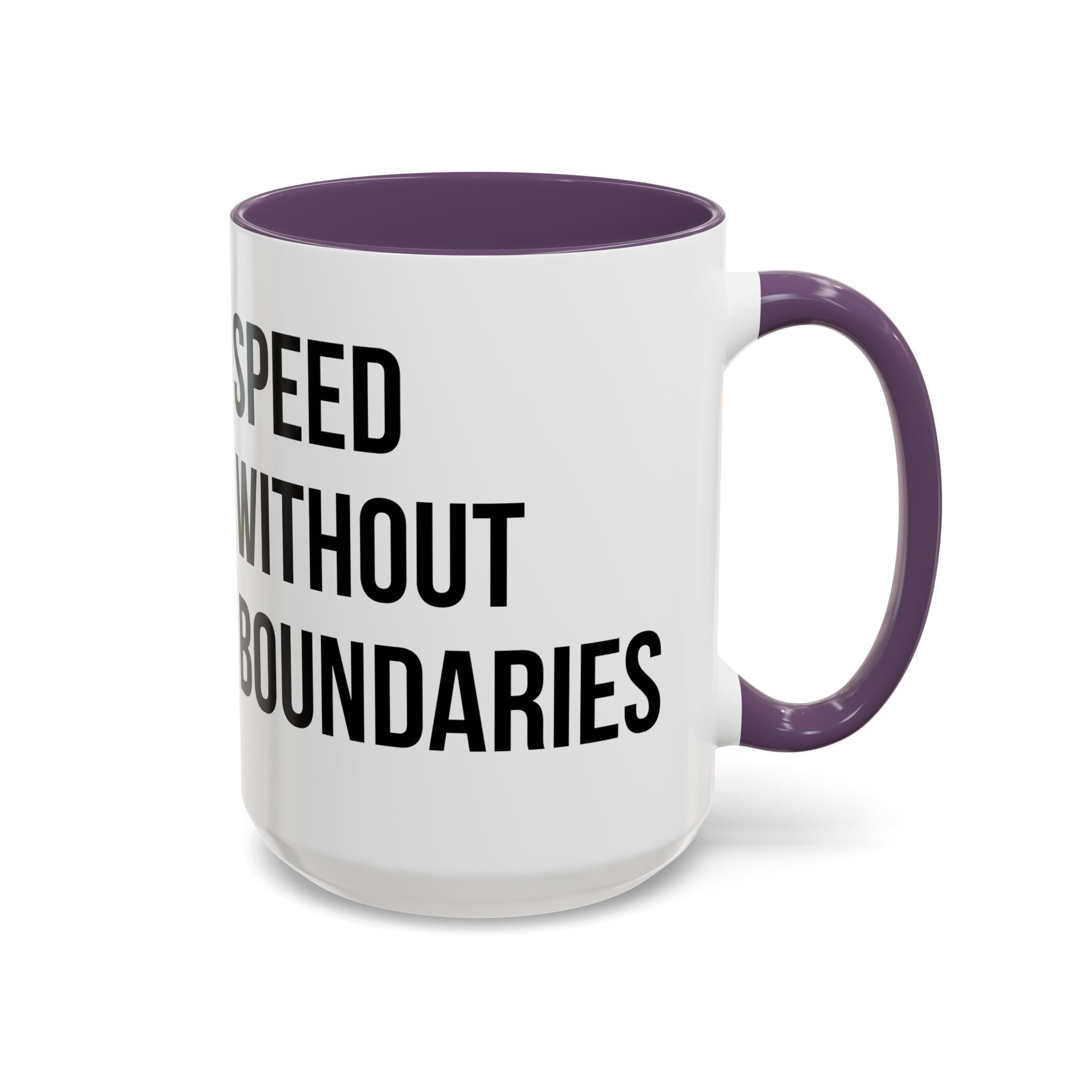 Coffee Mug Color Accent 11oz | 15oz “Speed Without Boundaries” - Revolution Society