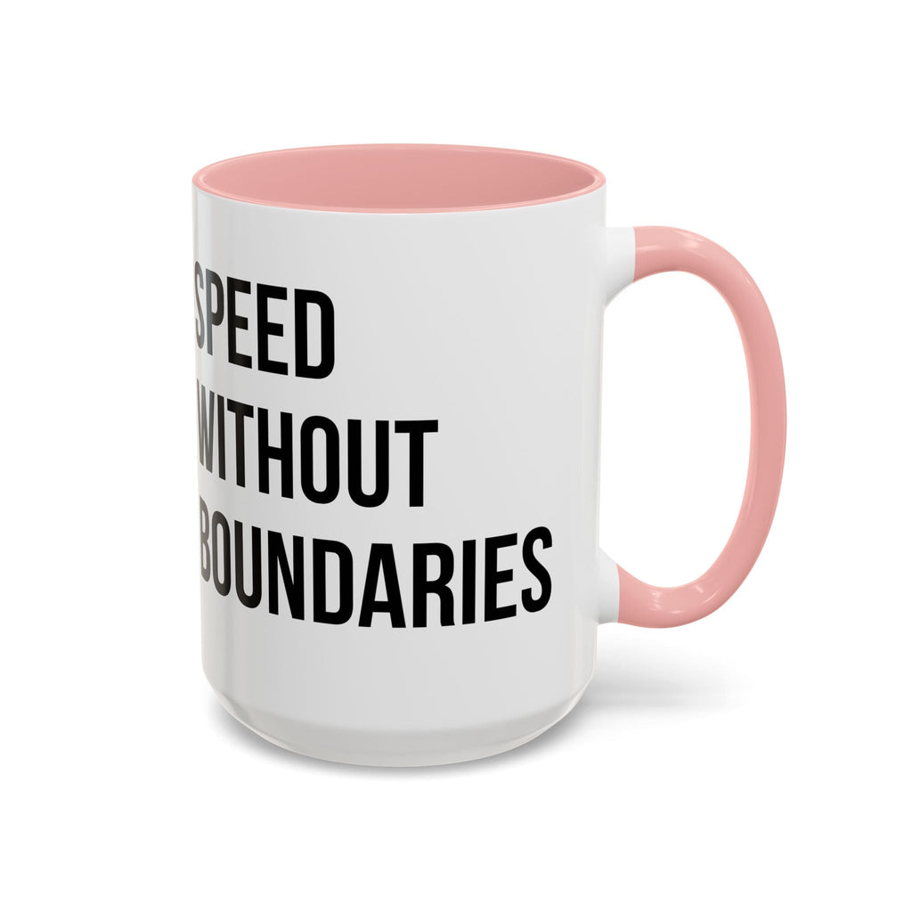 Coffee Mug Color Accent 11oz | 15oz “Speed Without Boundaries” - Revolution Society