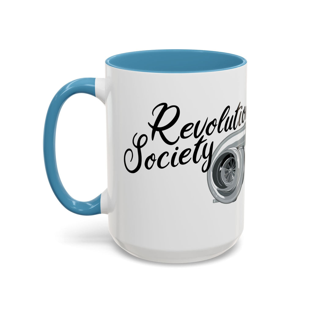 Coffee Mug Color Accent 11oz | 15oz “Speed Without Boundaries” - Revolution Society