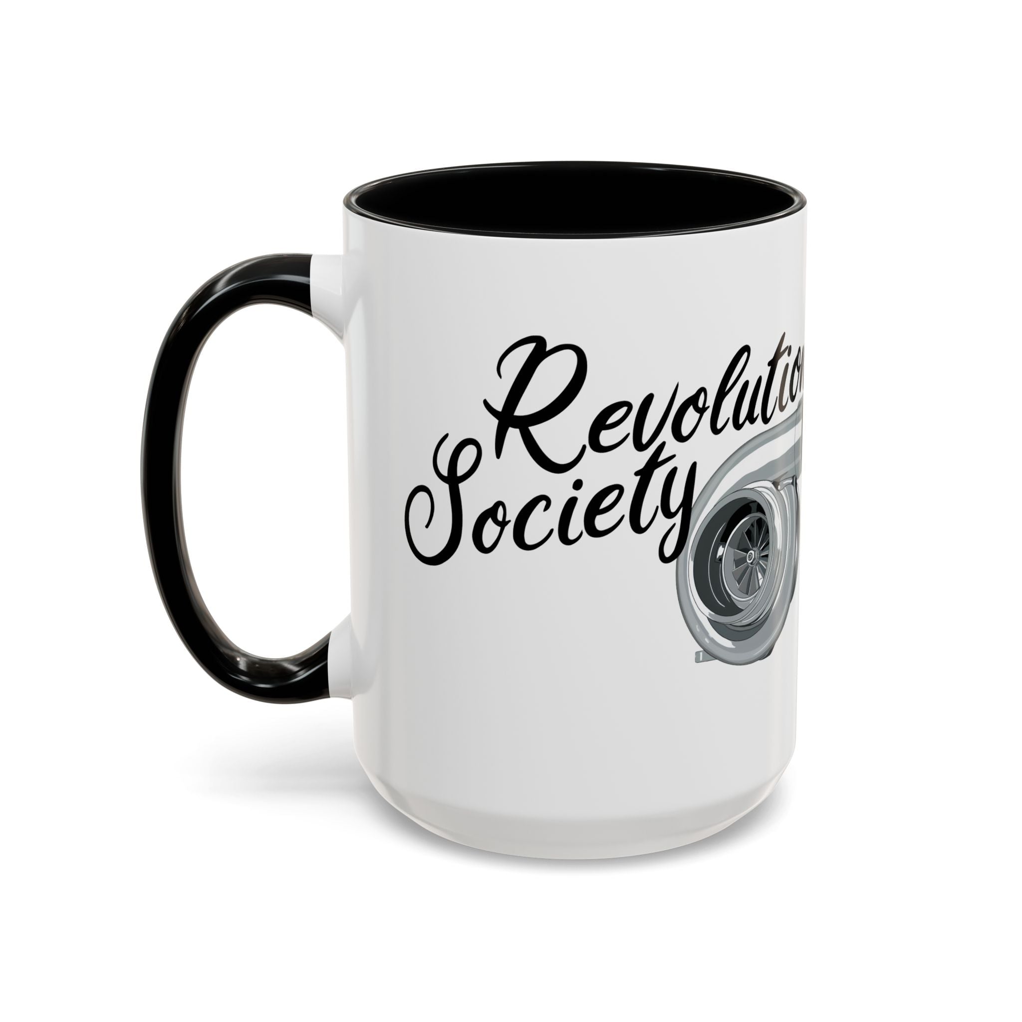 Coffee Mug Color Accent 11oz | 15oz “Speed Without Boundaries” - Revolution Society