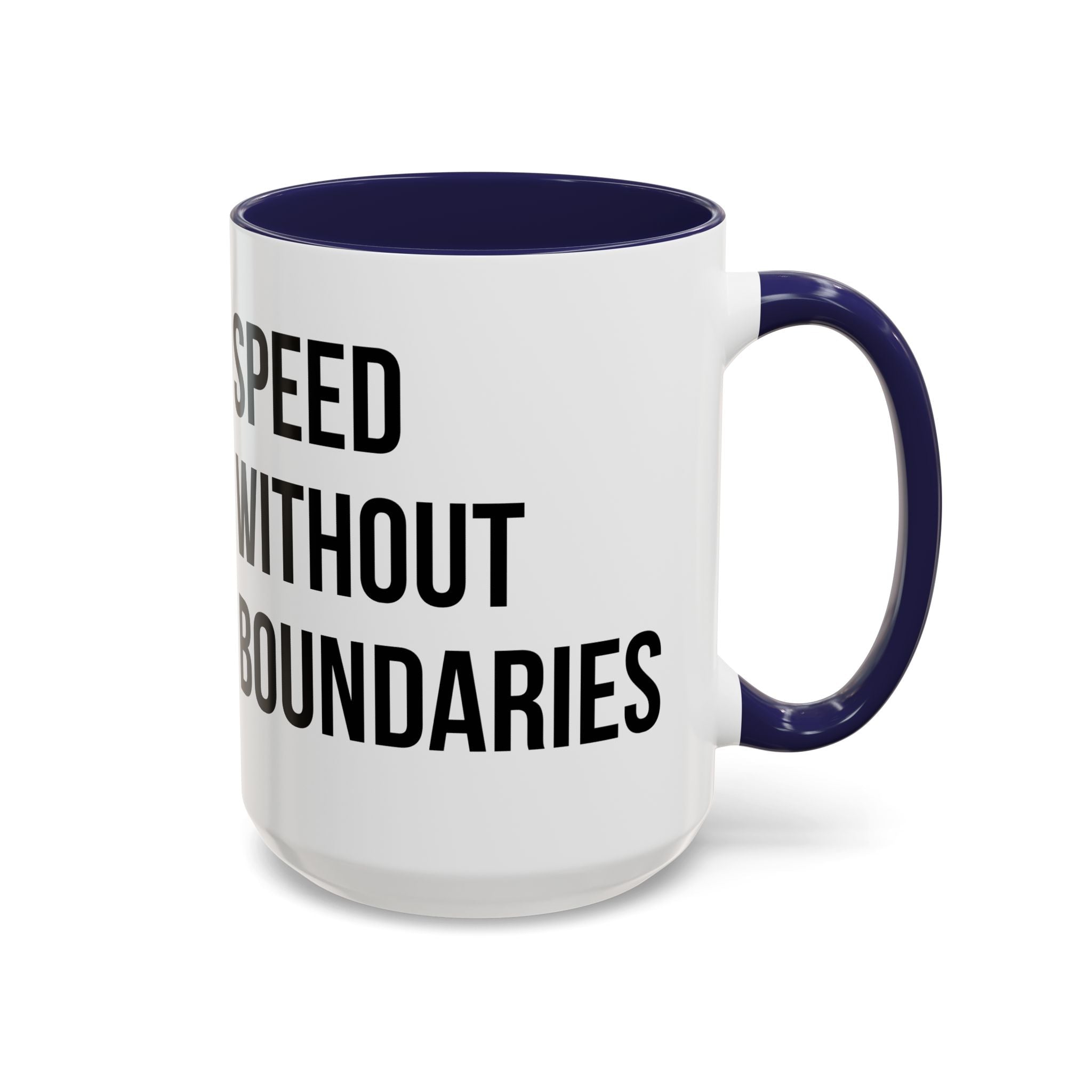 Coffee Mug Color Accent 11oz | 15oz “Speed Without Boundaries” - Revolution Society