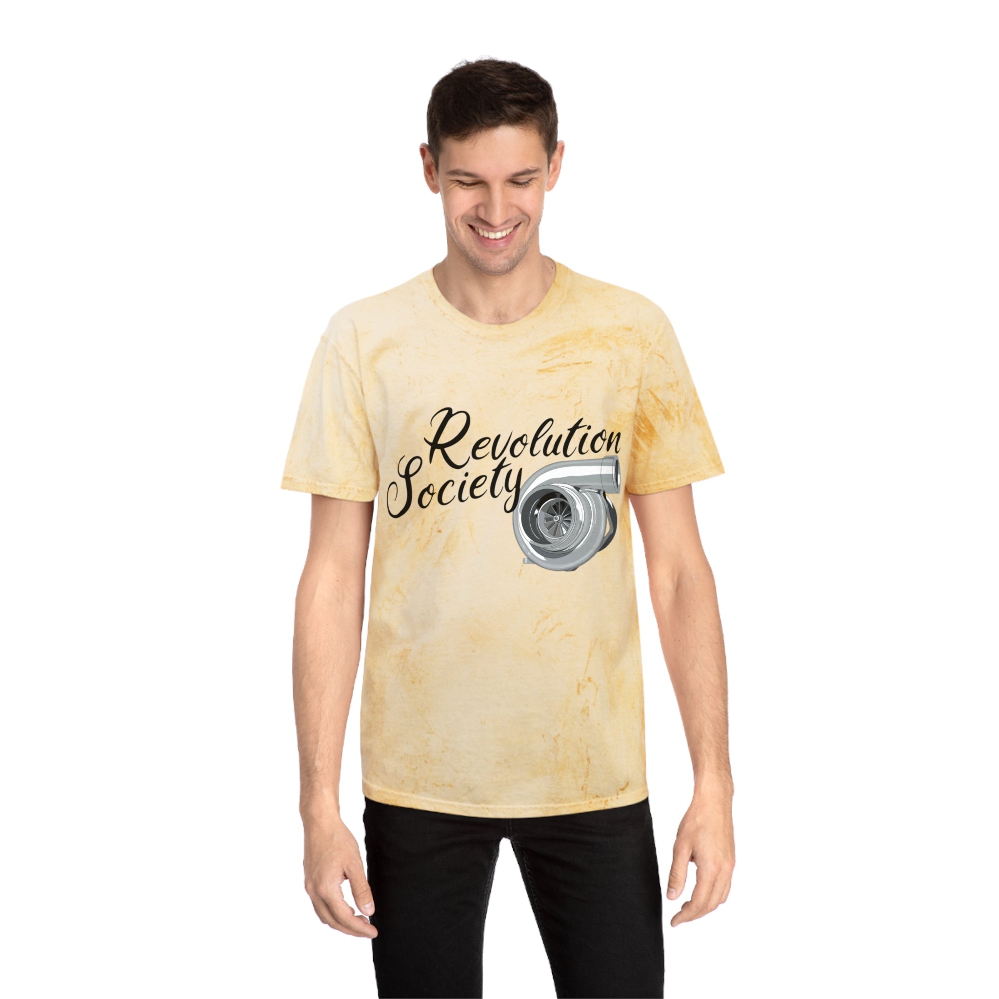 Copy of Color Blast Unisex T-Shirt “Speed Without Boundaries Edition” by Revolution Society - Revolution Society