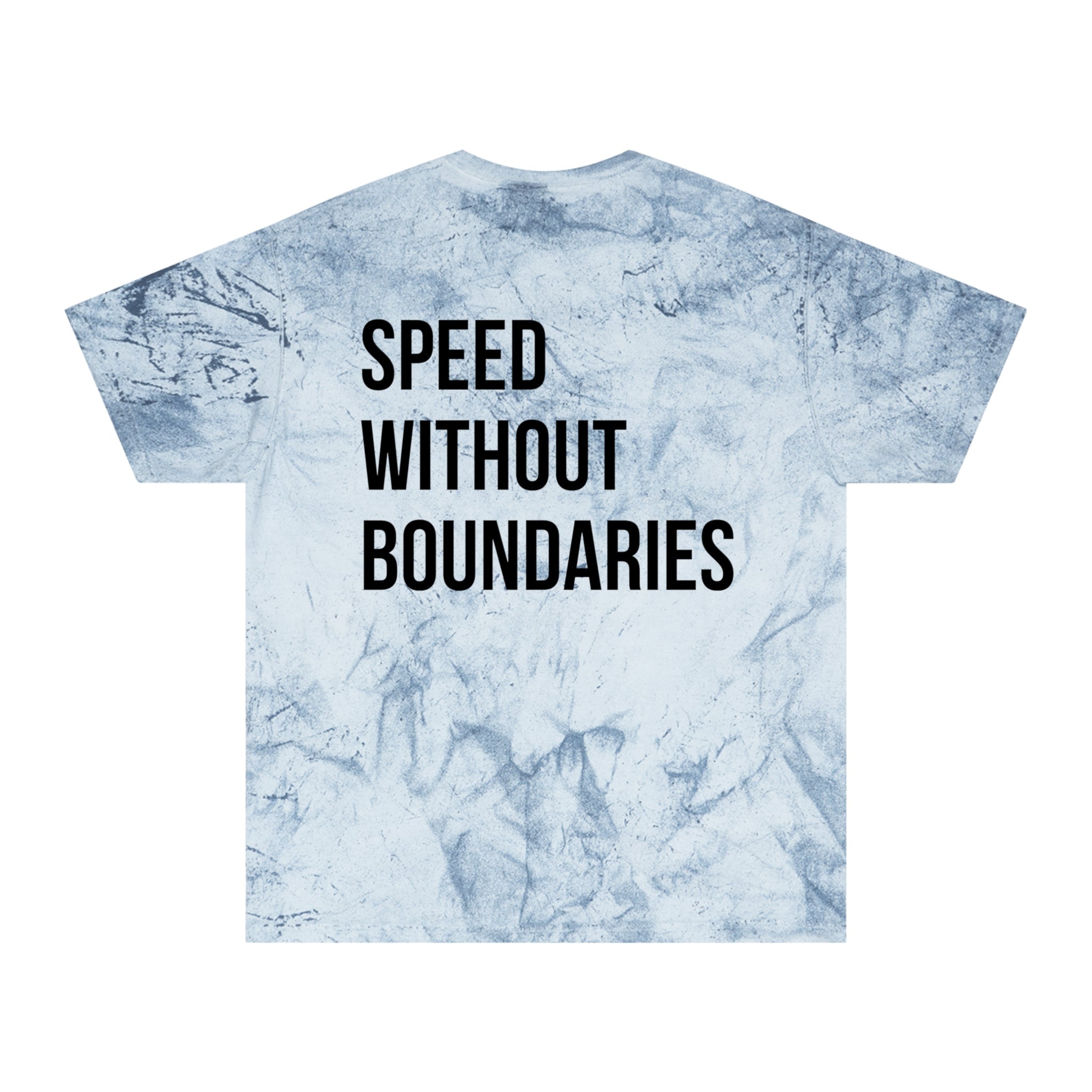 Copy of Color Blast Unisex T-Shirt “Speed Without Boundaries Edition” by Revolution Society - Revolution Society