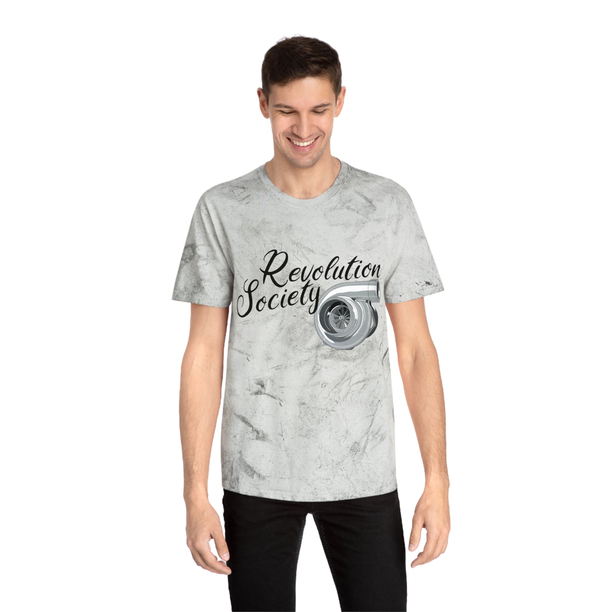 Copy of Color Blast Unisex T-Shirt “Speed Without Boundaries Edition” by Revolution Society - Revolution Society