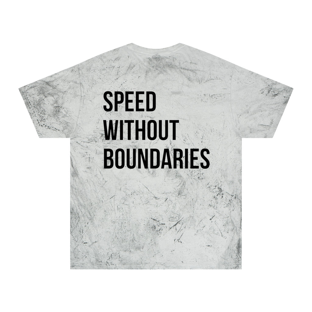 Copy of Color Blast Unisex T-Shirt “Speed Without Boundaries Edition” by Revolution Society - Revolution Society