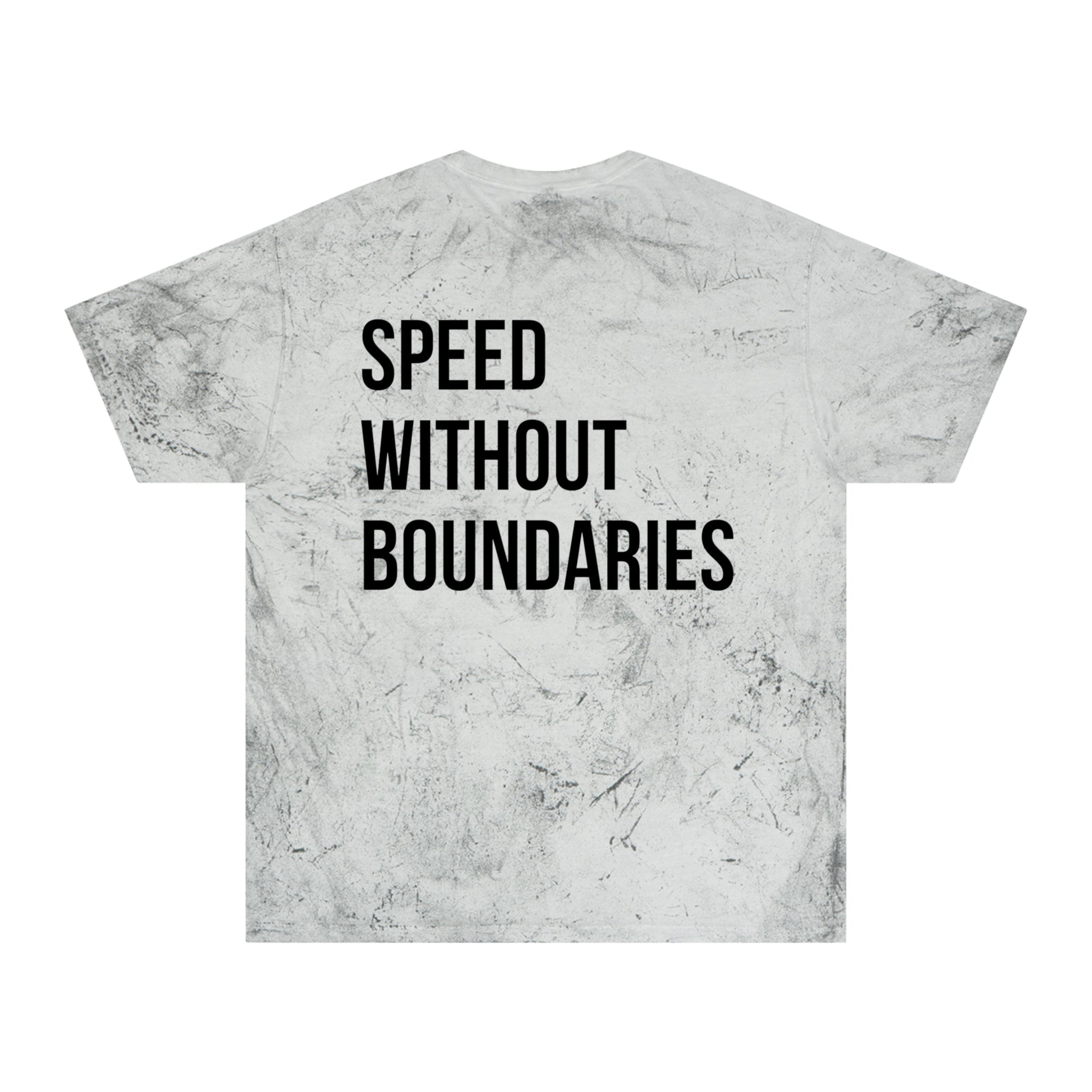 Copy of Color Blast Unisex T-Shirt “Speed Without Boundaries Edition” by Revolution Society - Revolution Society