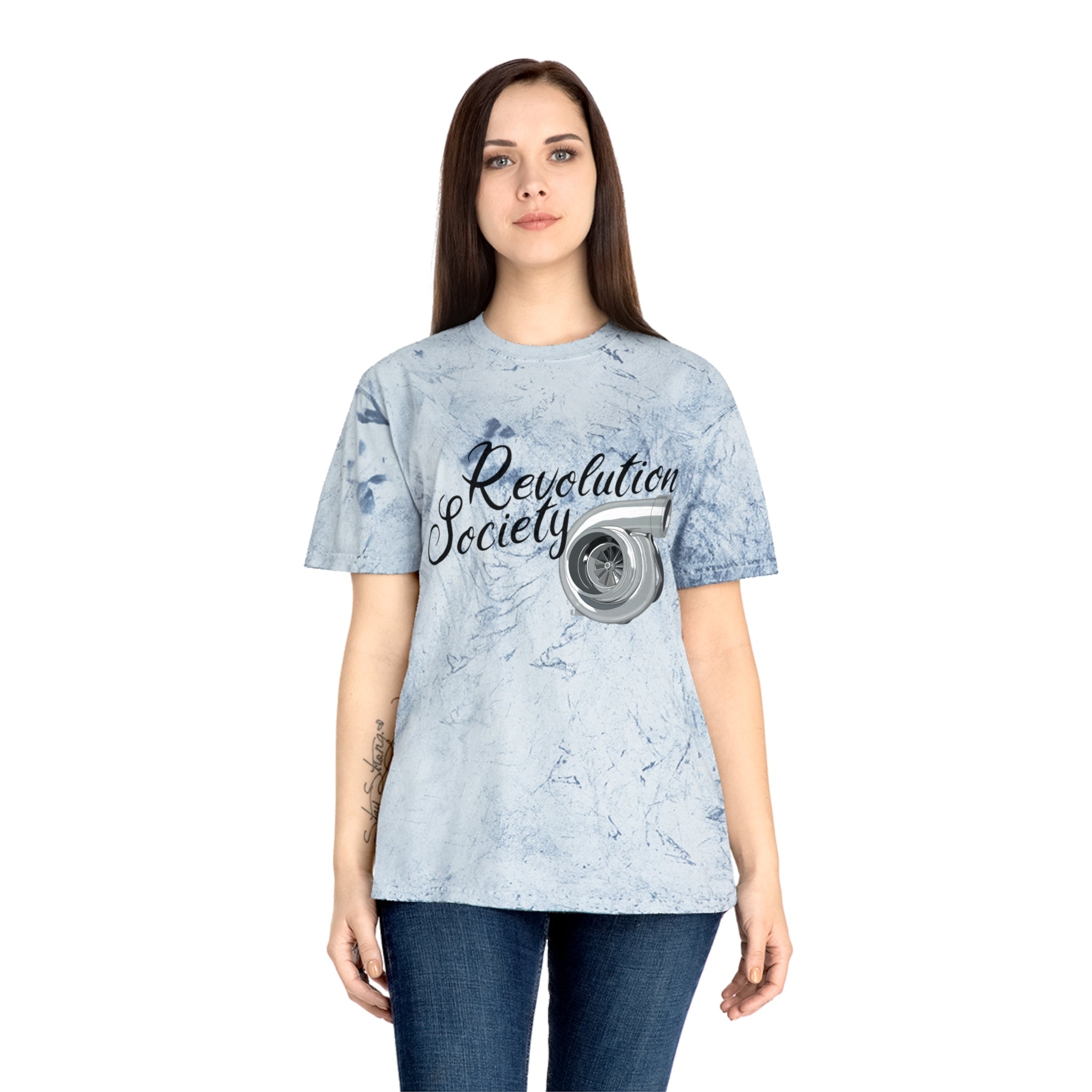 Copy of Color Blast Unisex T-Shirt “Speed Without Boundaries Edition” by Revolution Society - Revolution Society