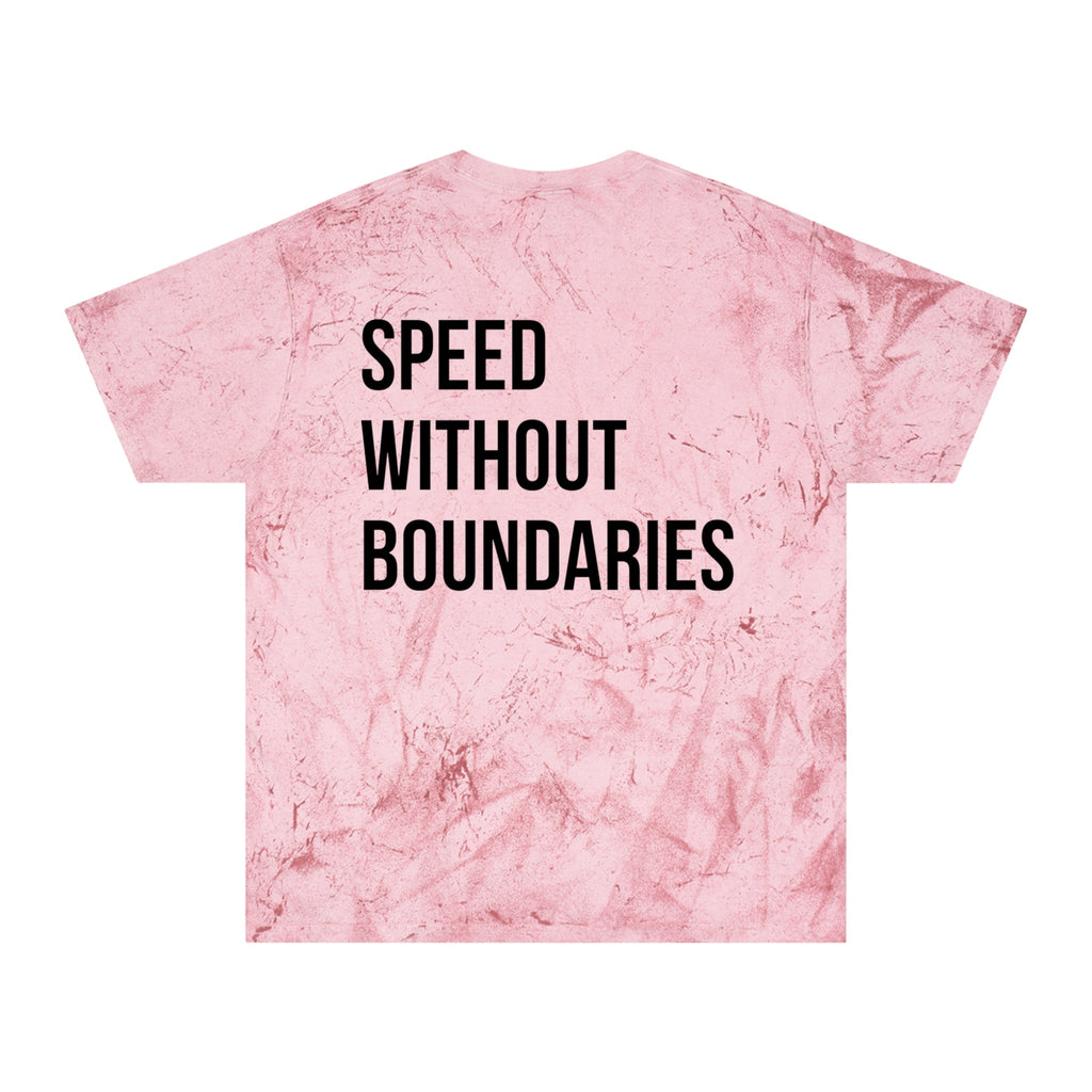 Copy of Color Blast Unisex T-Shirt “Speed Without Boundaries Edition” by Revolution Society - Revolution Society