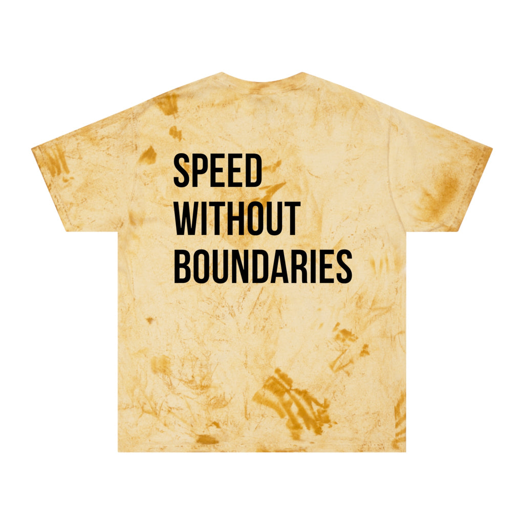 Copy of Color Blast Unisex T-Shirt “Speed Without Boundaries Edition” by Revolution Society - Revolution Society