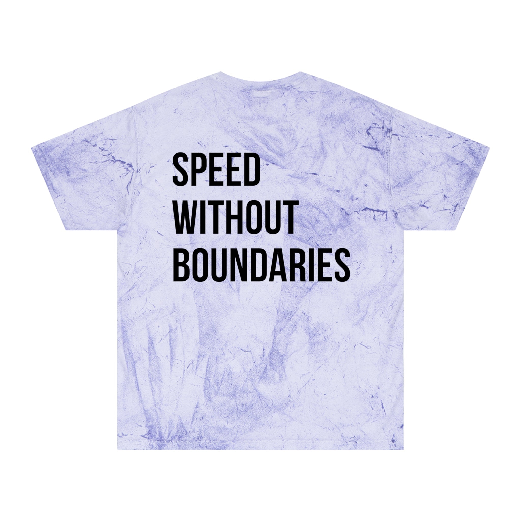 Copy of Color Blast Unisex T-Shirt “Speed Without Boundaries Edition” by Revolution Society - Revolution Society