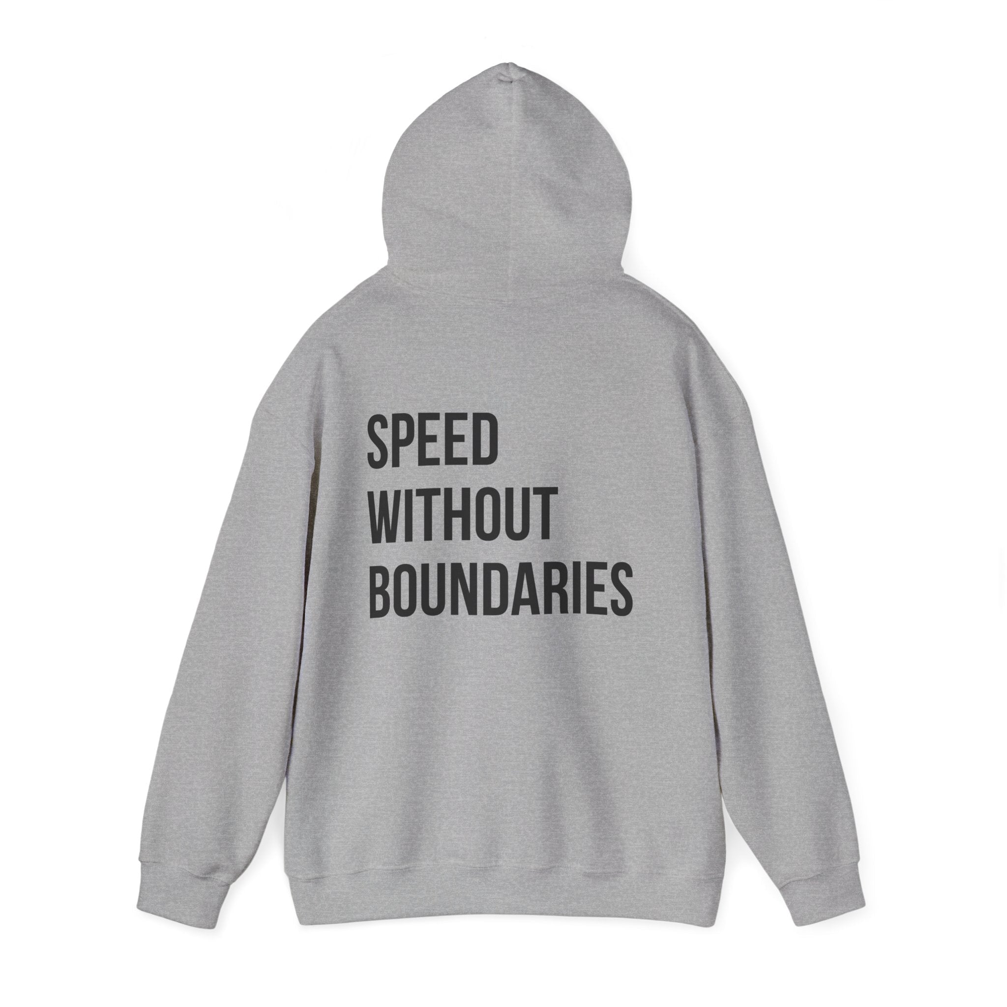 Pro Comfort Unisex Sweatshirt “Speed Without Boundaries Edition by Revolution Society | Down To Earth Collection - Revolution Society