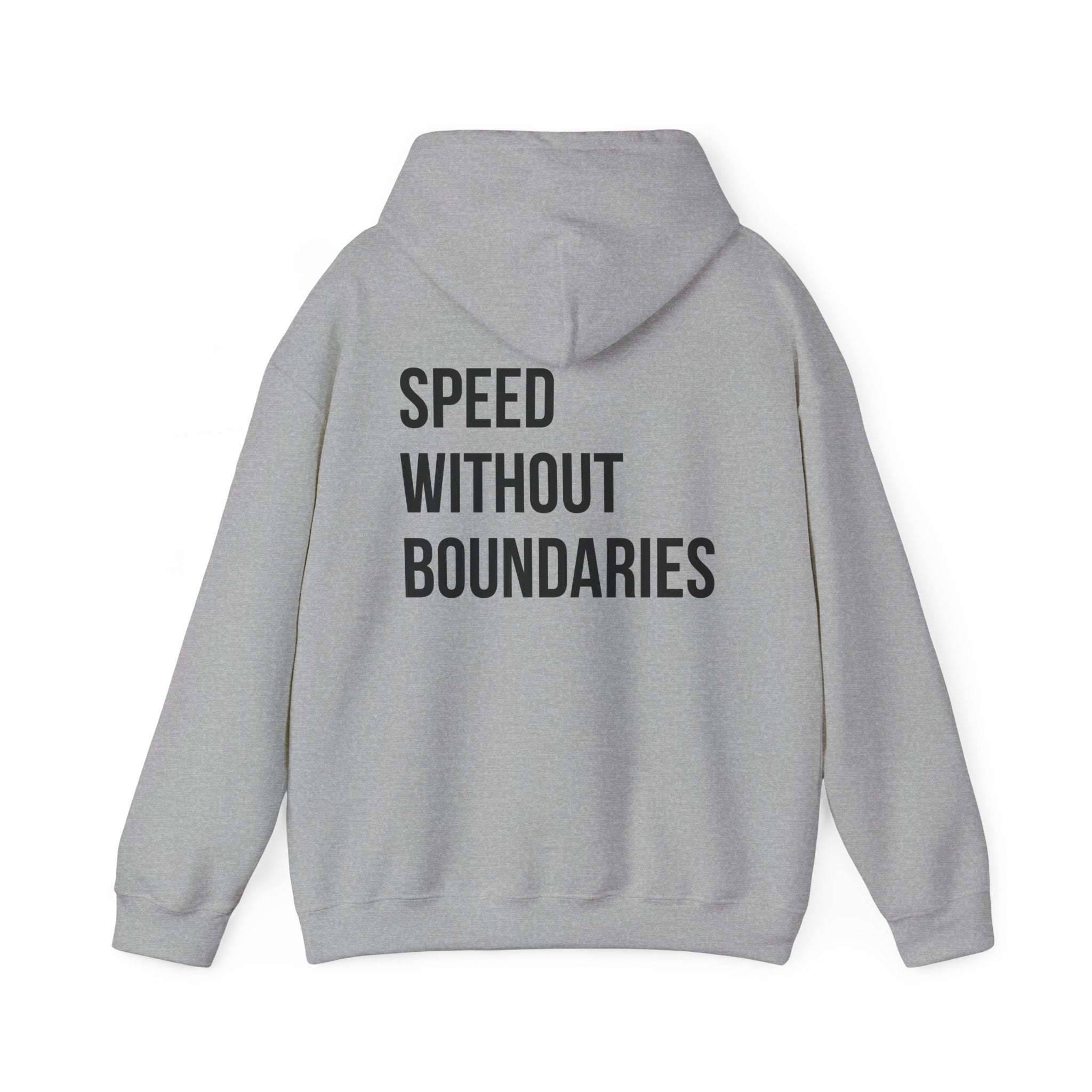 Pro Comfort Unisex Sweatshirt “Speed Without Boundaries Edition by Revolution Society | Down To Earth Collection - Revolution Society