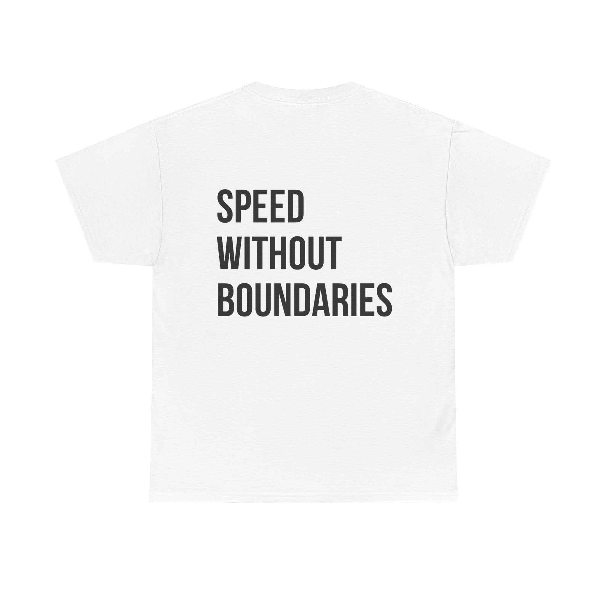 Pro Comfort Unisex Tee Shirt “Speed Without Boundaries Edition” By Revolution Society | Down To Earth Collection - Revolution Society