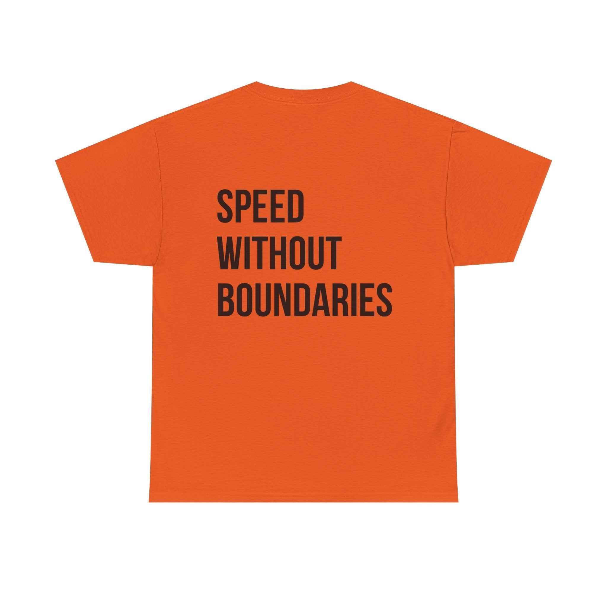 Pro Comfort Unisex Tee Shirt “Speed Without Boundaries Edition” By Revolution Society | Down To Earth Collection