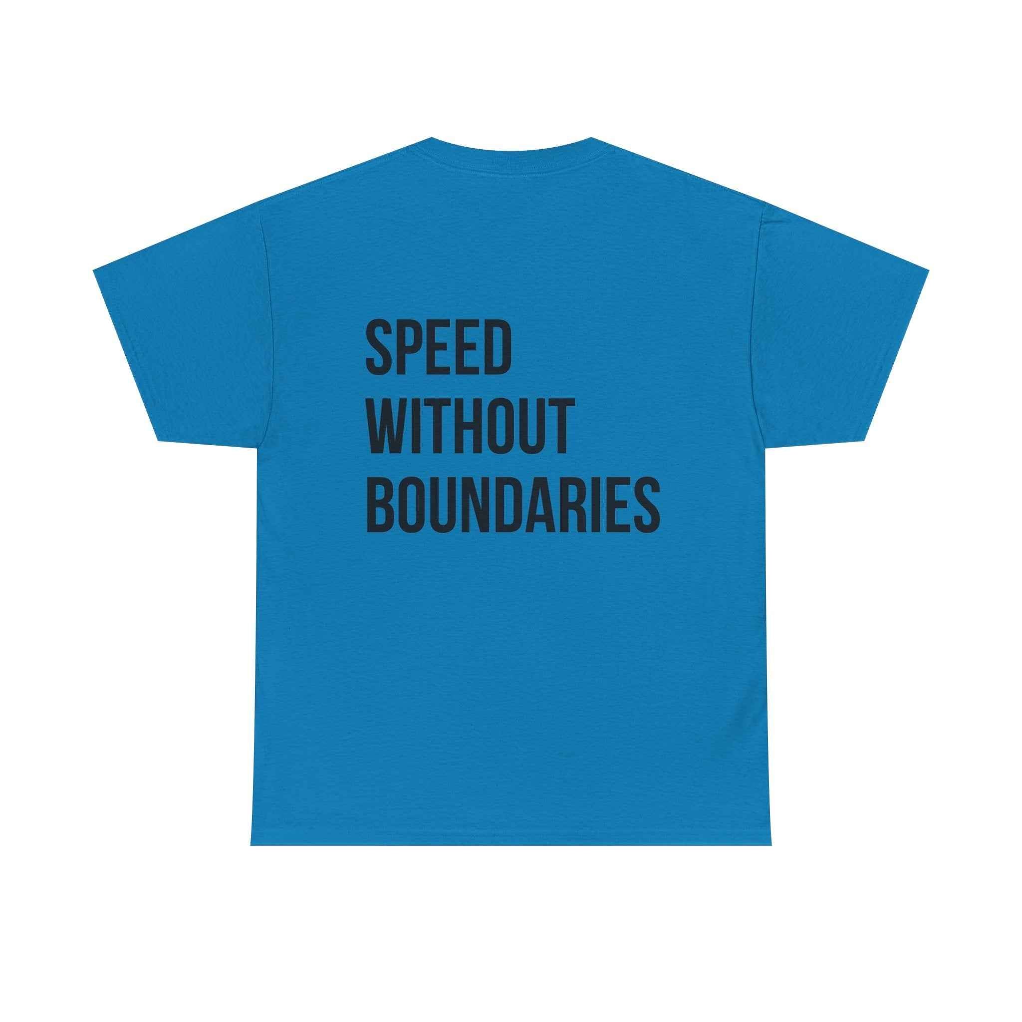 Pro Comfort Unisex Tee Shirt “Speed Without Boundaries Edition” By Revolution Society | Down To Earth Collection - Revolution Society